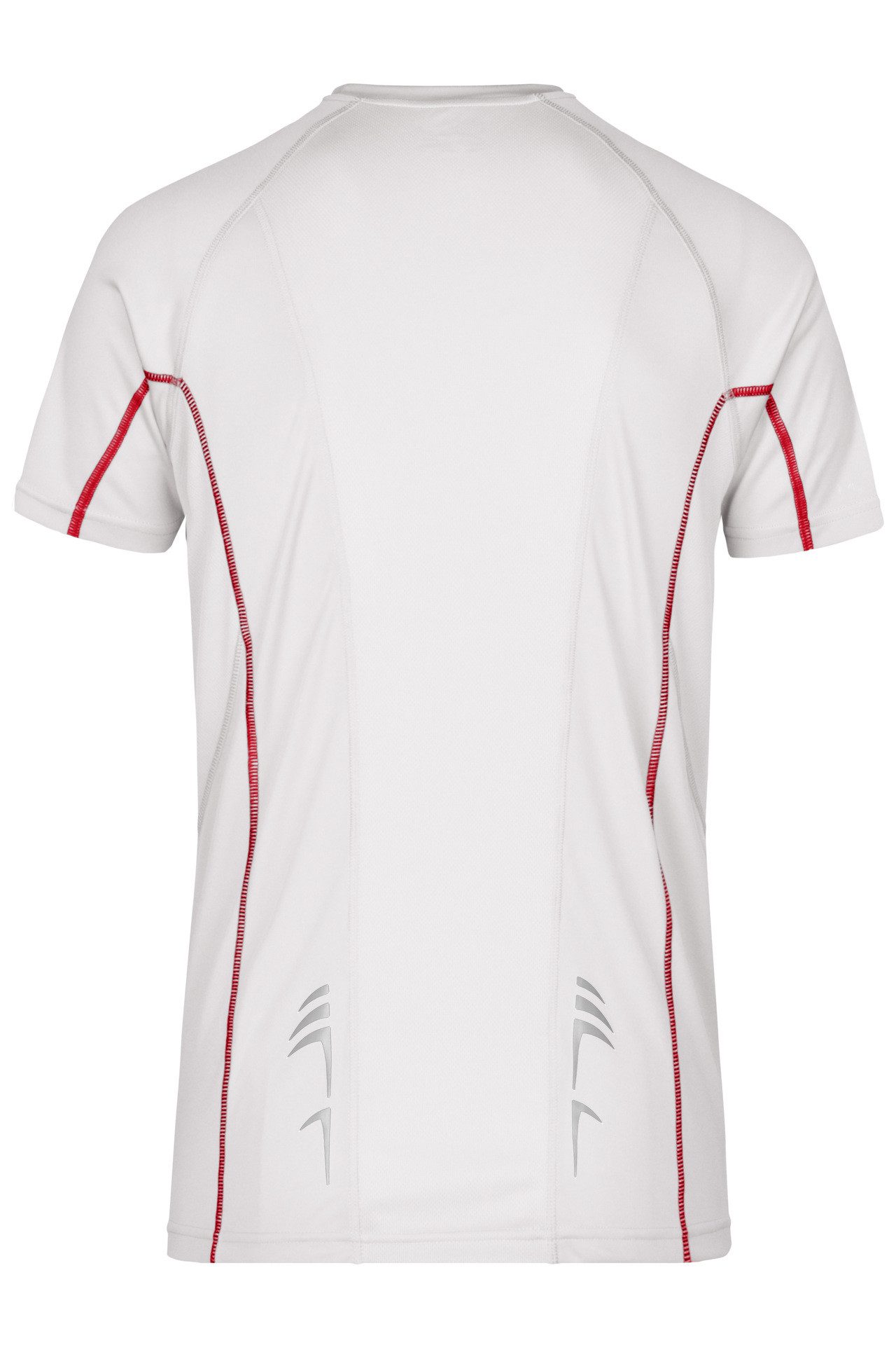 James & Nicholson Laufshirt Doppelpack Herren Sportshirt modische reflektierende Details JN421 (Doppelpack, 2 Stück) Feuchtigkeitsregulierend, atmungsaktiv und schnell trocknend