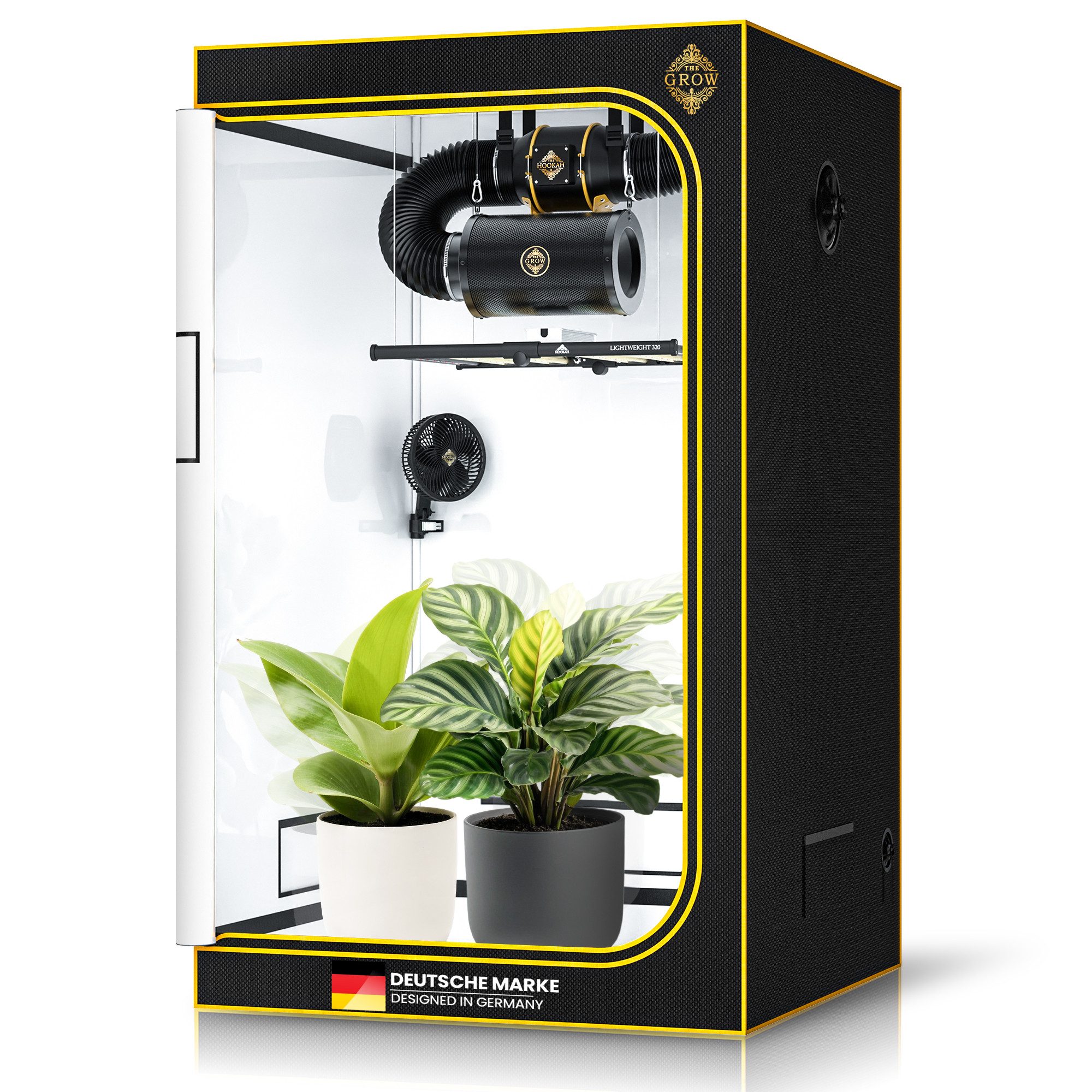 THE HOOKAH Gewächshaus Growzelt Edelweiss Pro Indoor Growbox
