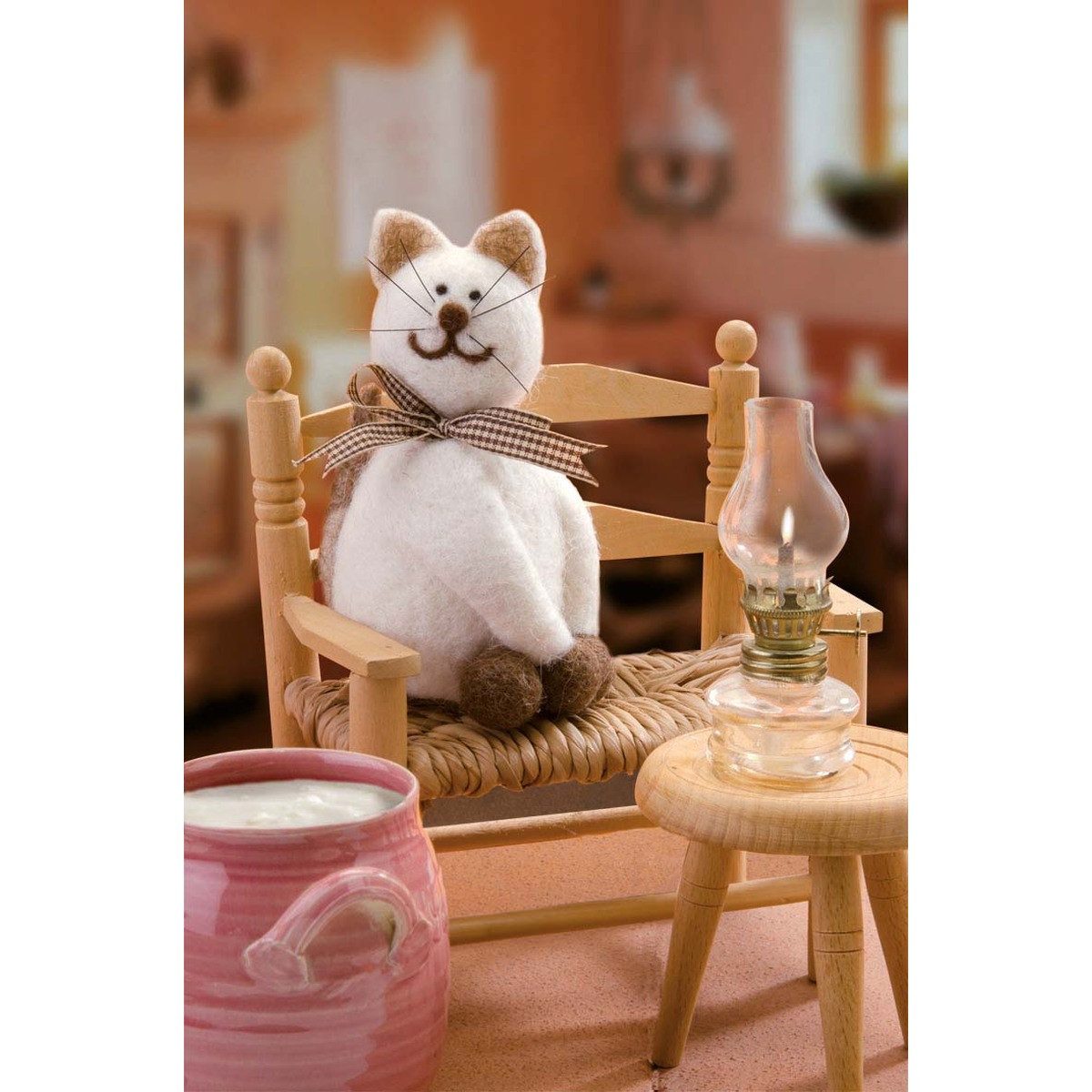 Haba Bastelfilz GLOREX Filz Creativ Set Katze 14x7cm