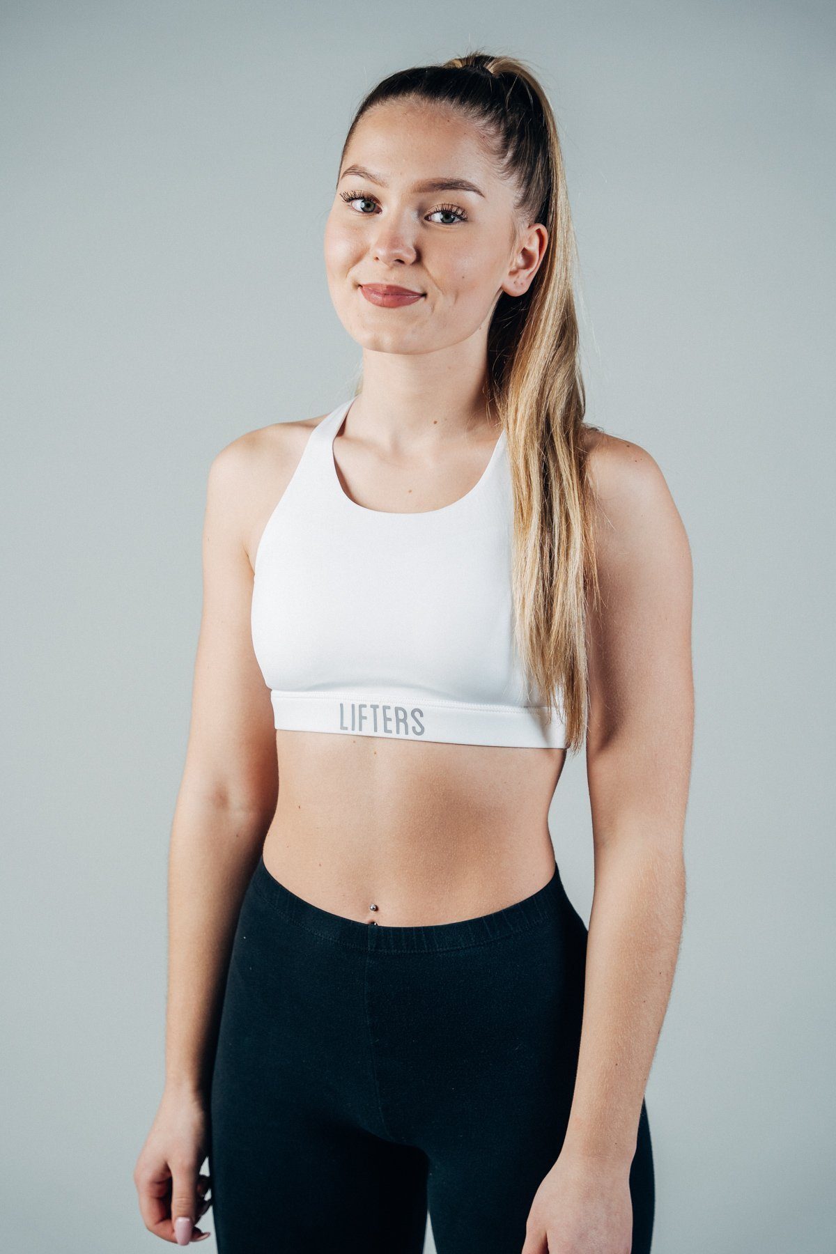 Lifters Wear Sport-BH Ultimativer für Komfort: Workouts - Damen Sport-BH Halt Weiß Optimaler
