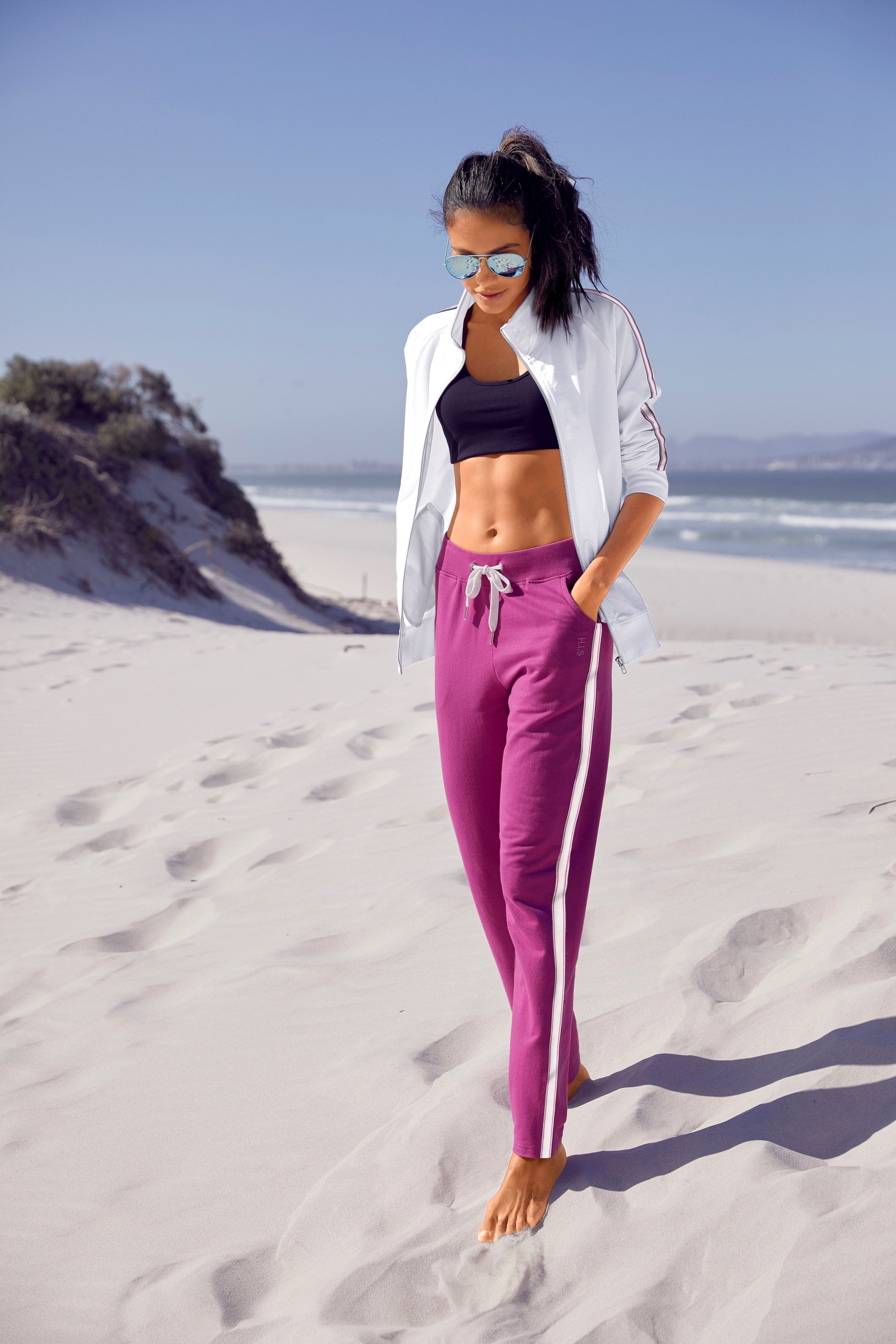 H.I.S Sweatjacke mit seitlichem Tape, Loungewear – Bild 5 von 5