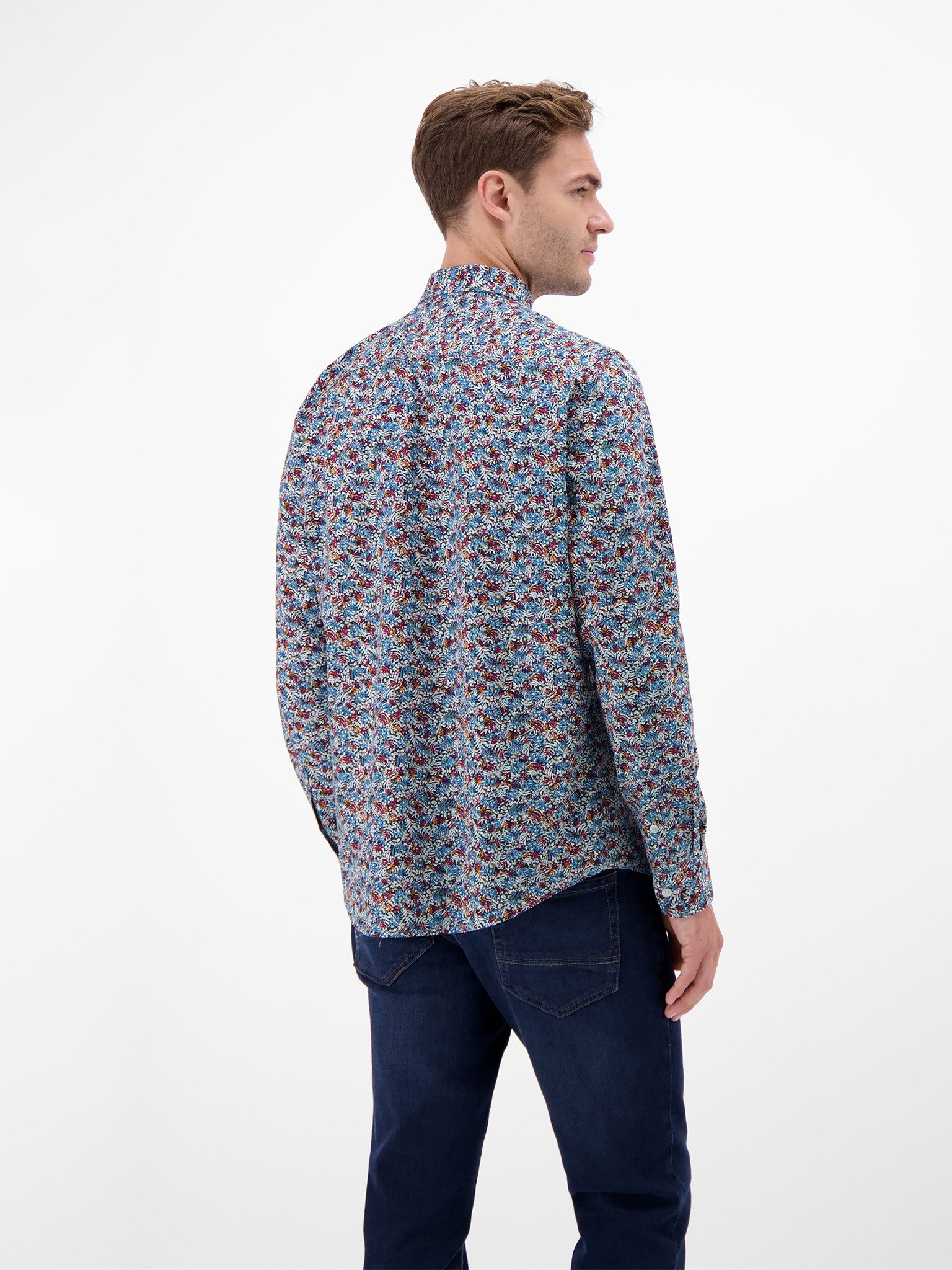 LERROS Langarmhemd mit grafischem Muster