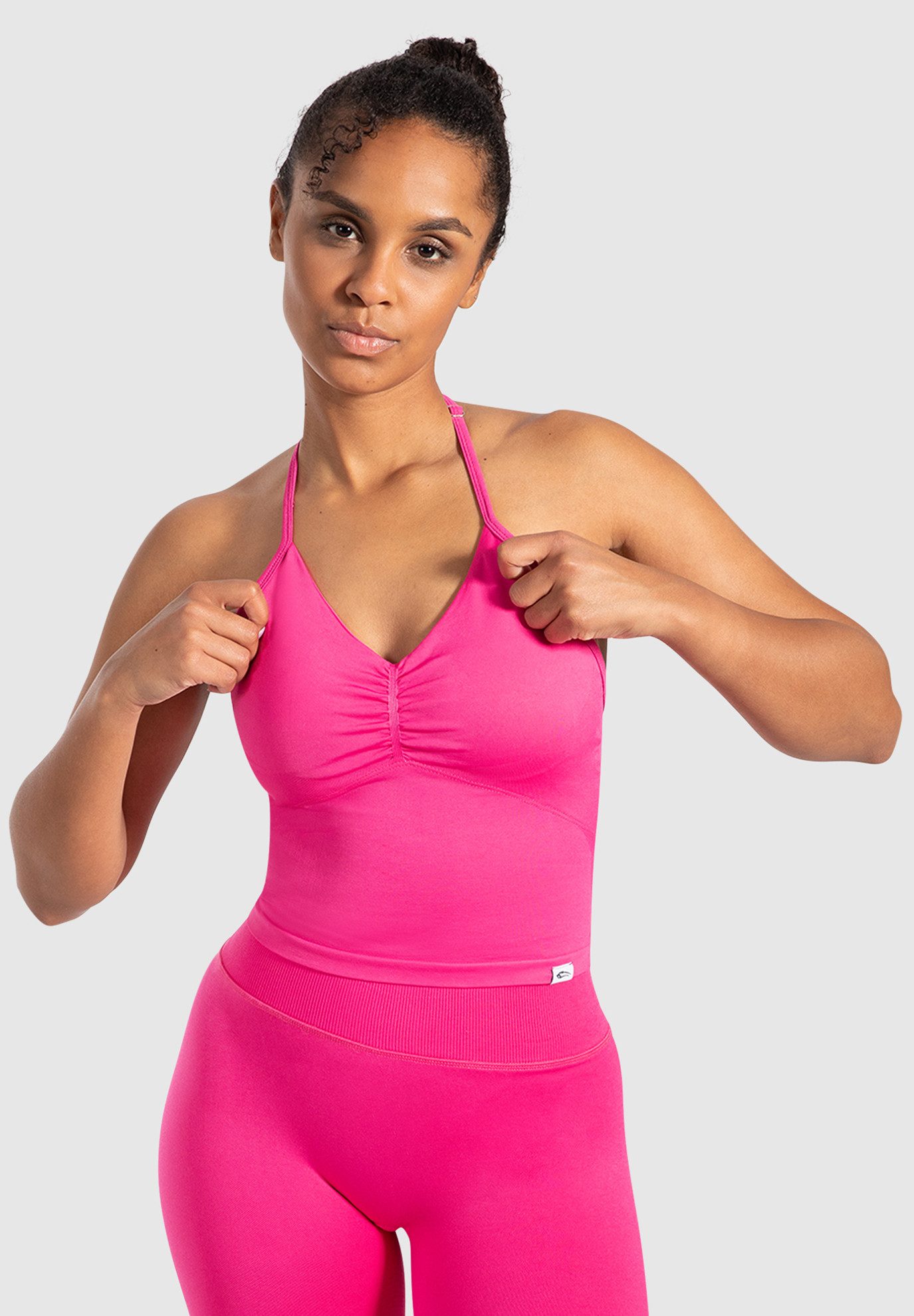Smilodox Tanktop Malena, Cropped Neckholder Sporttop, günstig online kaufen