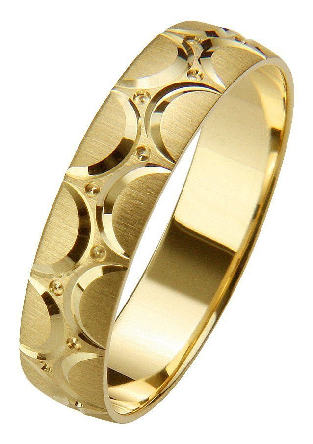 Trauring Schmuck Geschenk Gold 375 Hochzeit Ehering "LIEBE"
