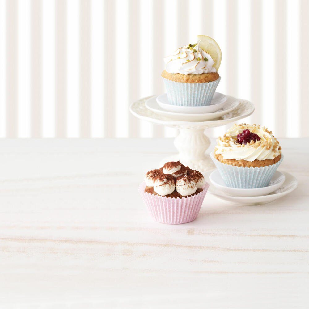 Birkmann Muffinform CupCake-Papierförmchen Flower-Ornament 48 Stück
