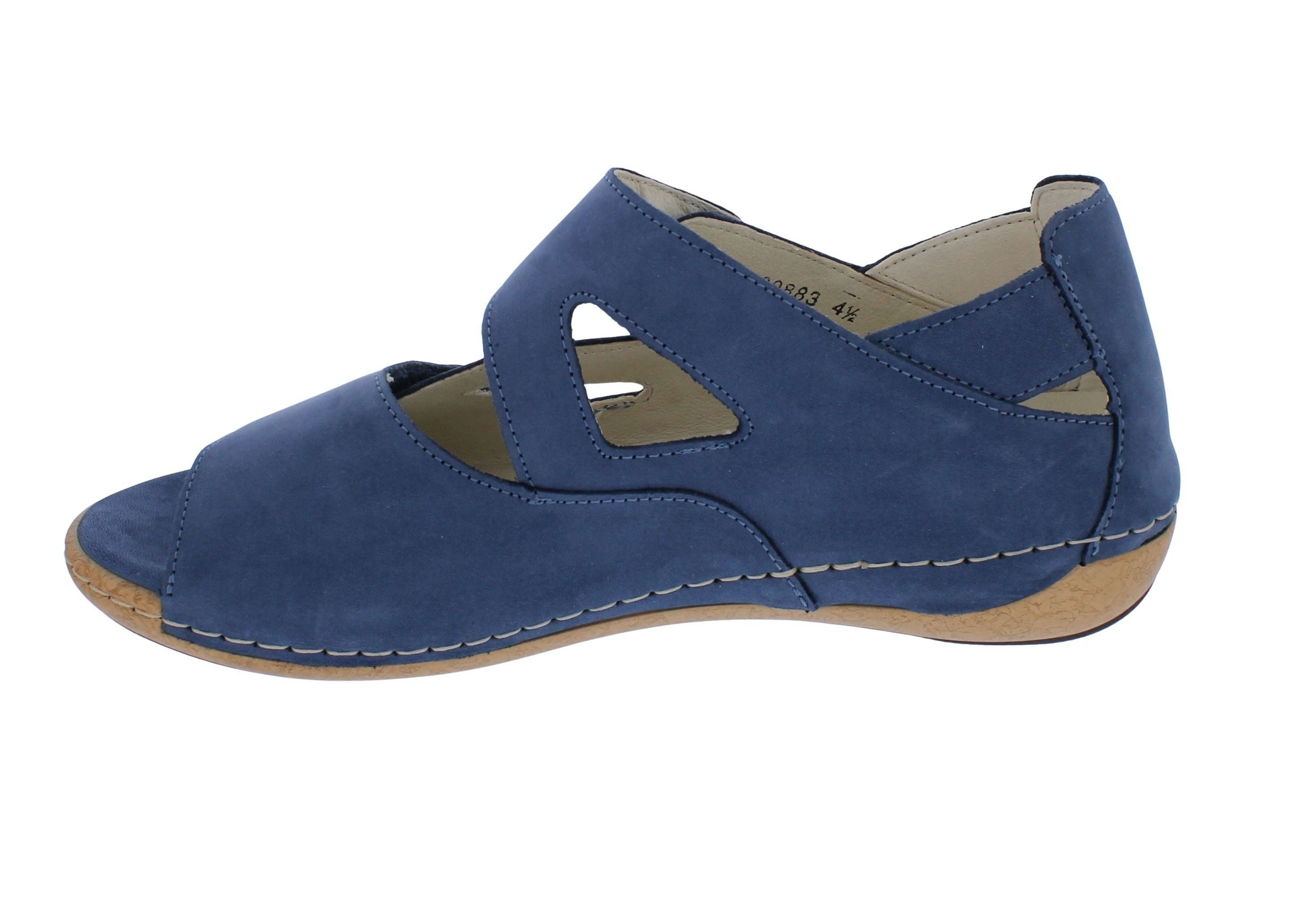 Waldläufer Waldläufer Sandalette Heliett 342025-191-206, Nubukleder, Jeans-Blau, Sandale – Bild 5 von 5