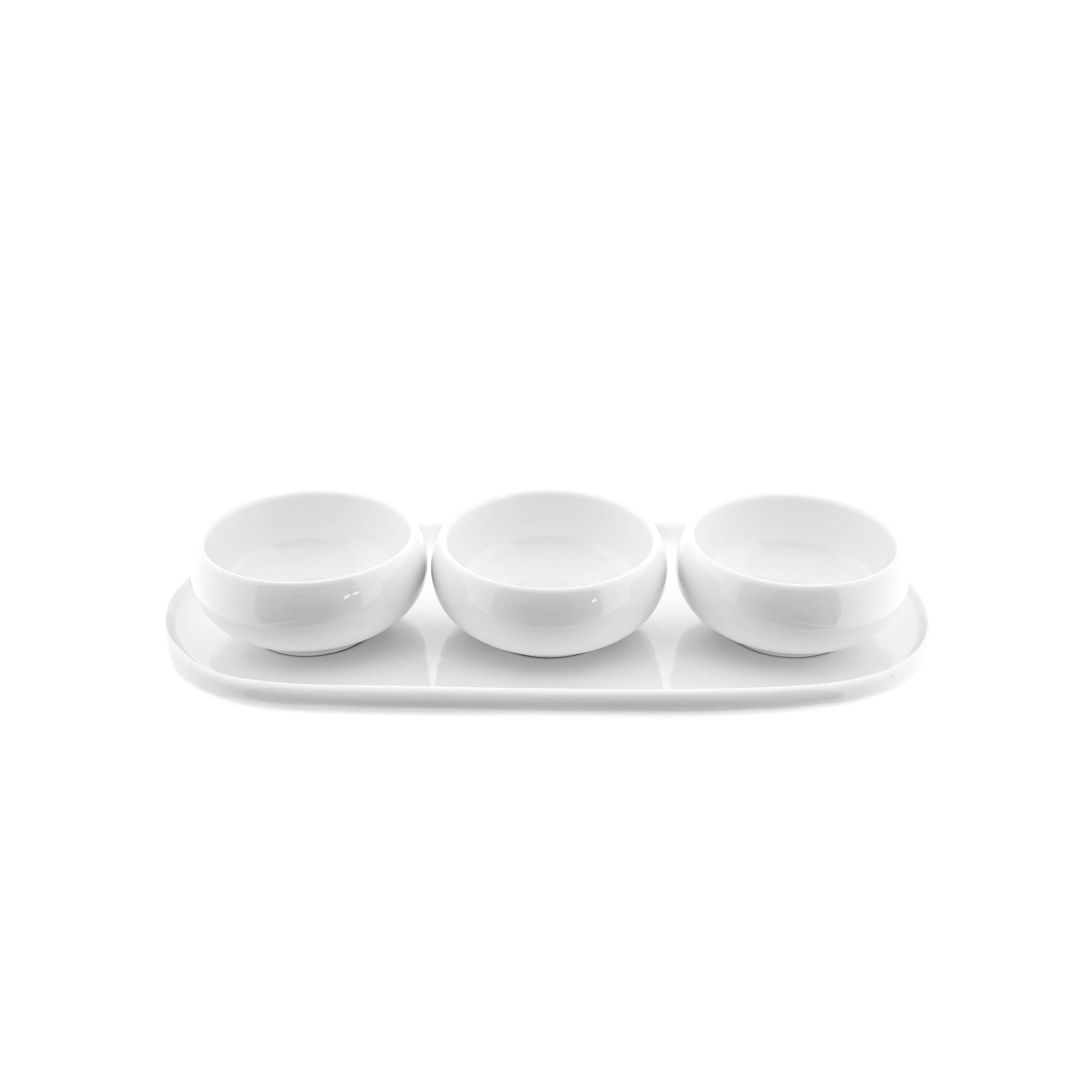 Snackschale Set Belicia Servierteller mit 3 Schalen