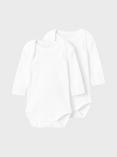 Schlafanzug NBNBODY 2P LS SOLID WHITE NOOS