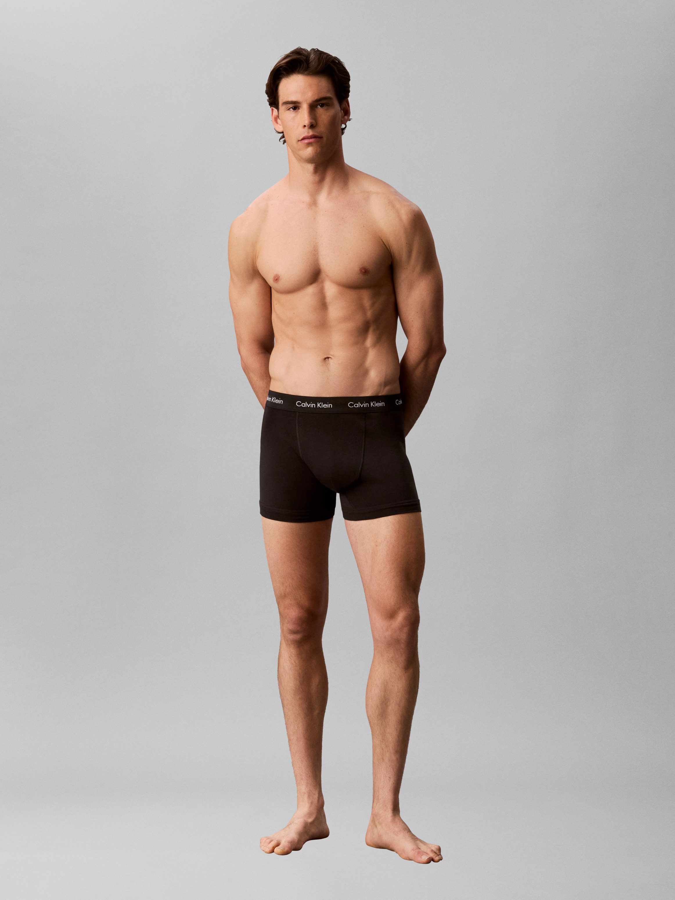 Calvin Klein Underwear Trunk TRUNK 3PK (Packung, 3-St) mit Calvin Klein Logo-Elastikbund (3 Stück)