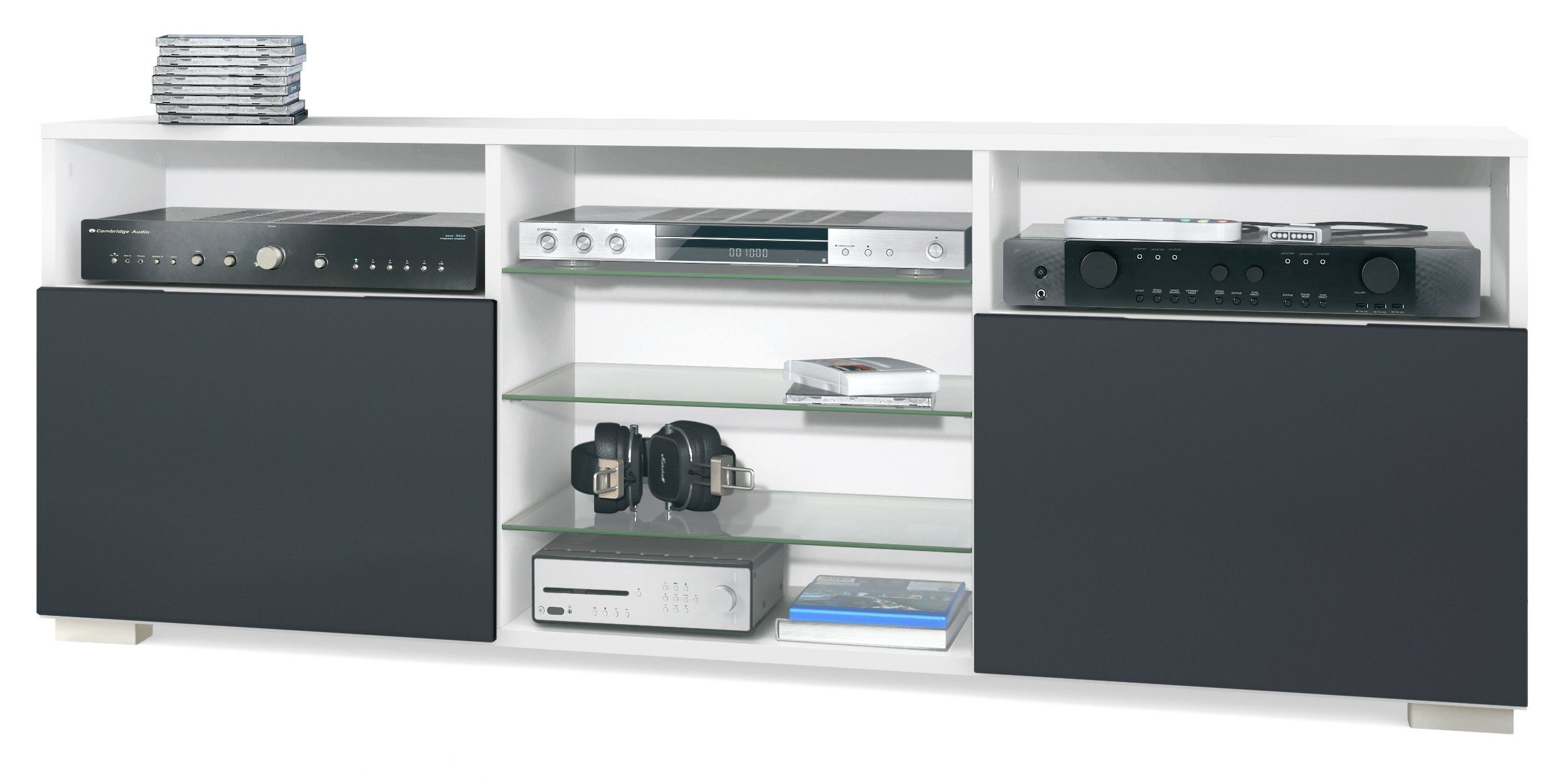 Front in Schwarz matt