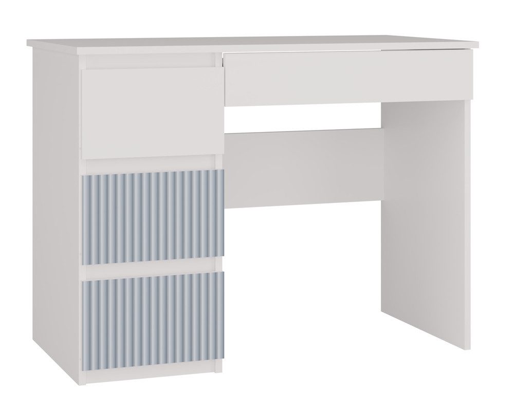 ibonto Schreibtisch Kinder- & Jugendschreibtisch 98 cm mit 4 Schubladen, Ausführung links (1-teiliger Schreibtisch oder 1 Schreibtisch)