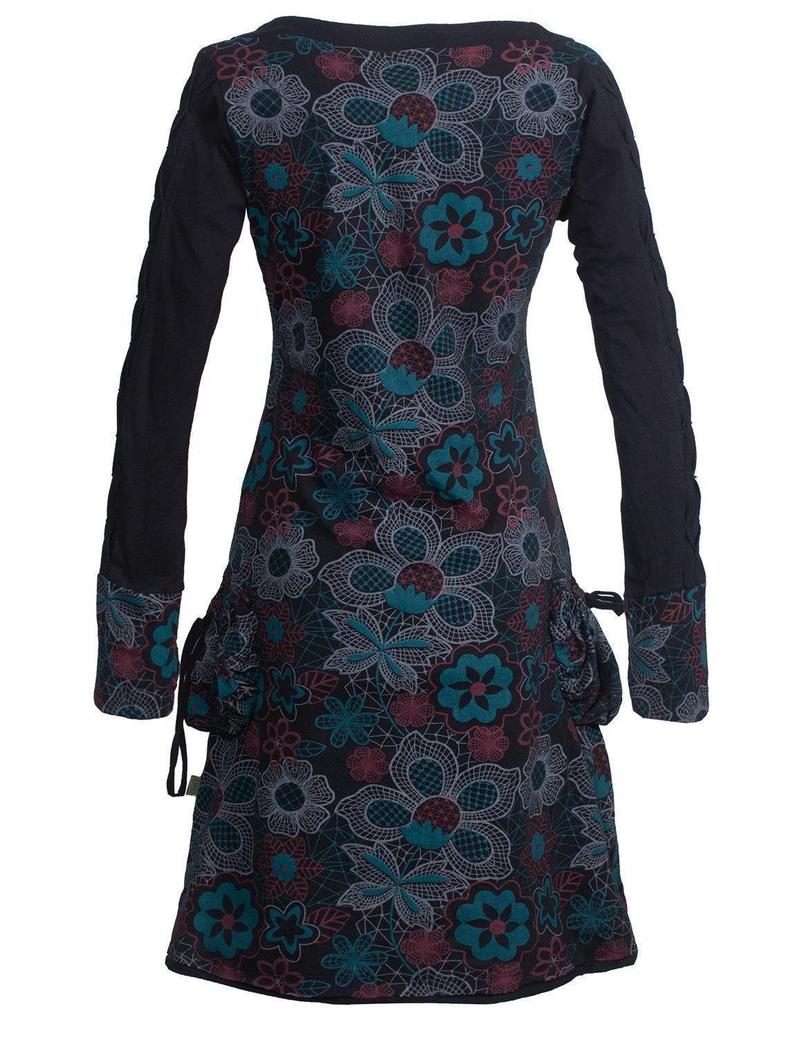 Vishes Midikleid Mit Floralen Blümchen Bedrucktes günstig online kaufen