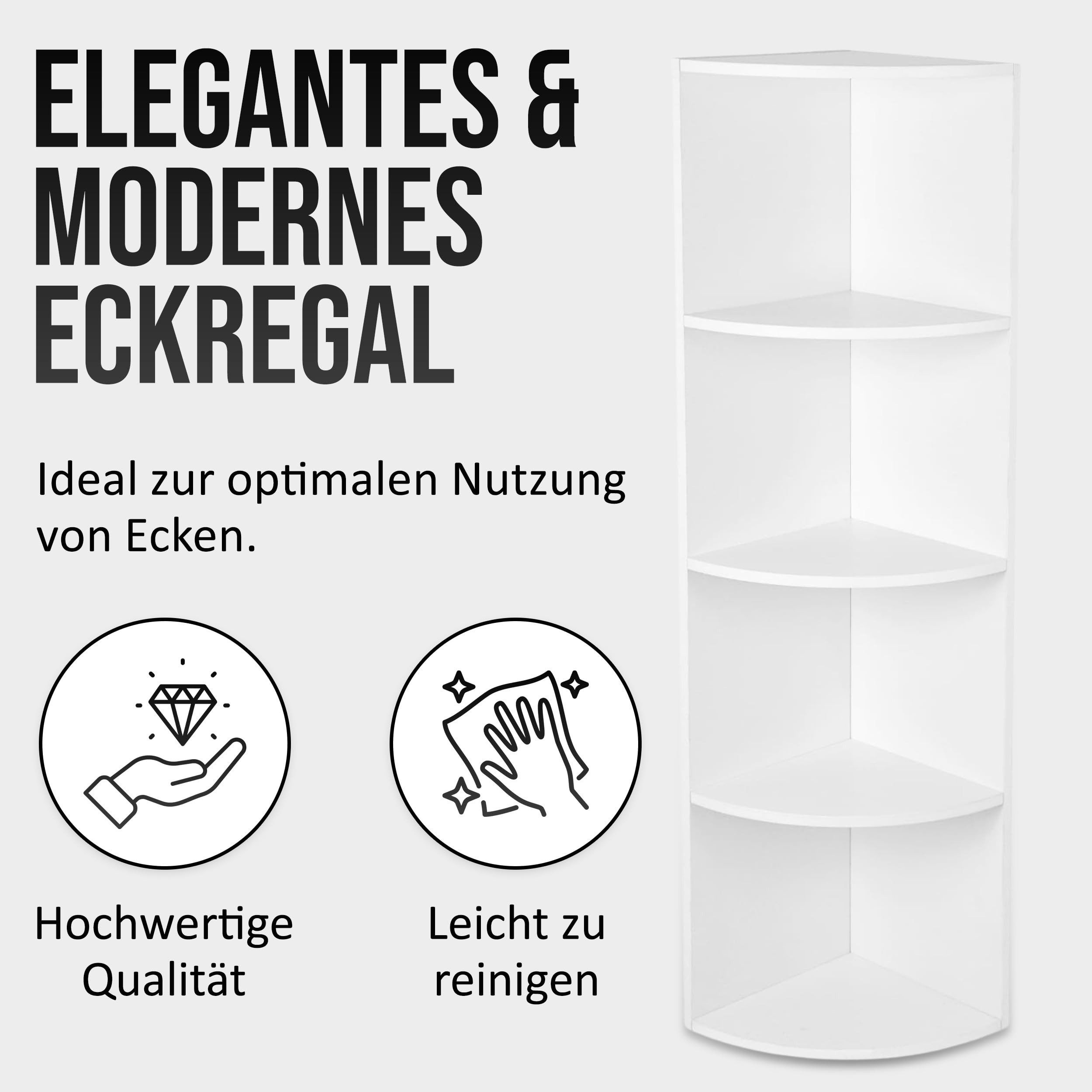 Best for Home Eckregal Eckregal Weiß–5 günstig online kaufen
