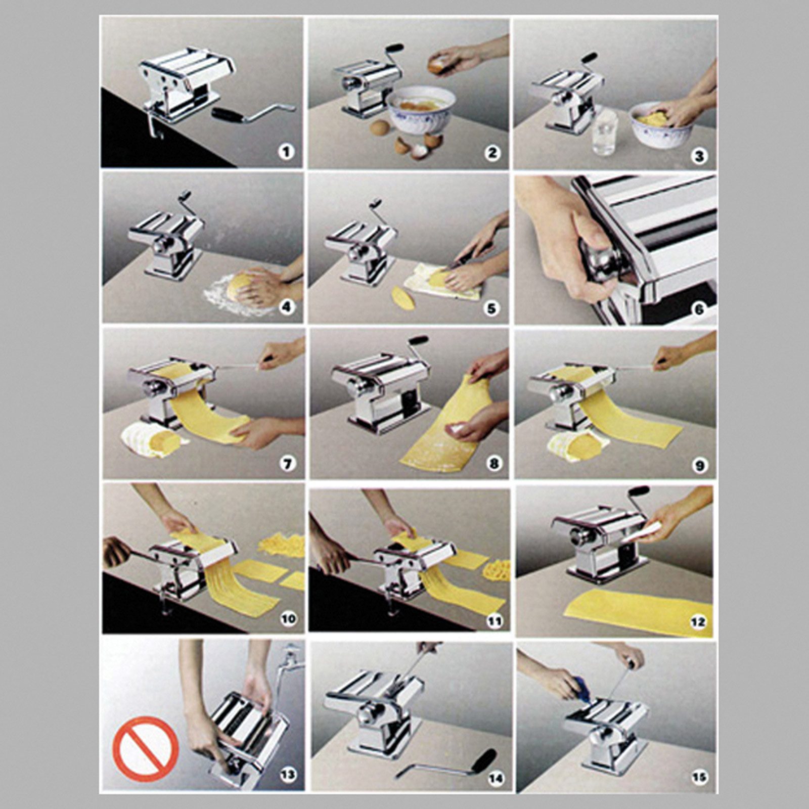 DEMA Nudelmaschine Pasta Maschine 3 in 1