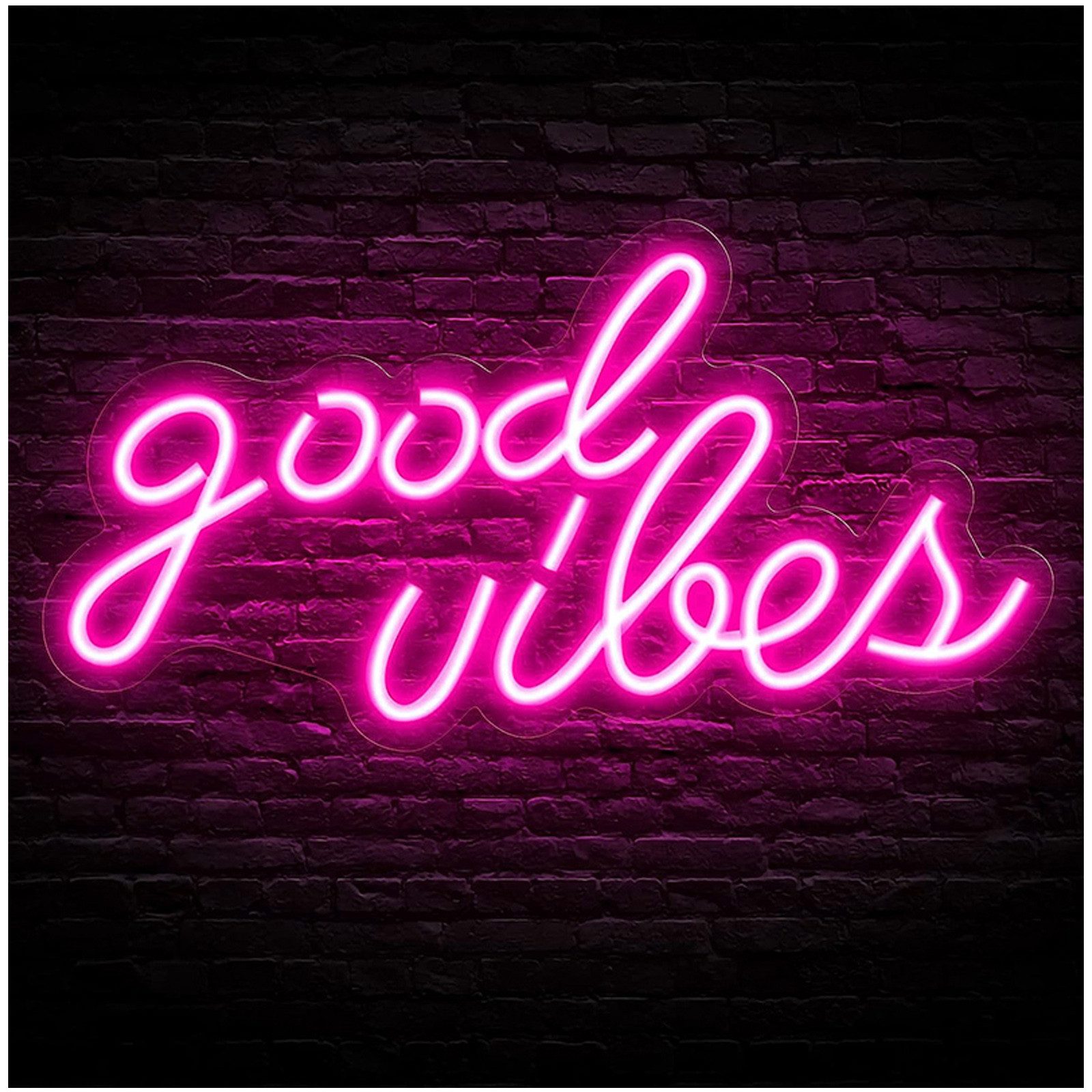 JIBENNEON LED Dekolicht Good Vibes Neonschild, USB-betrieben LED-Schild, mi günstig online kaufen