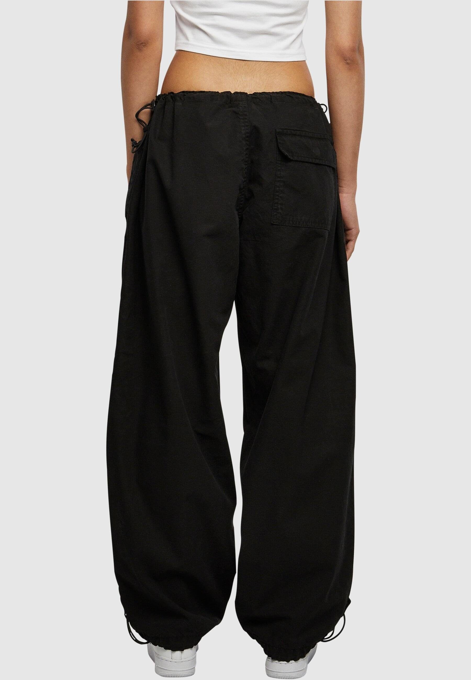 CLASSICS Parachute black Cotton Jerseyhose Pants Ladies URBAN Damen (1-tlg)