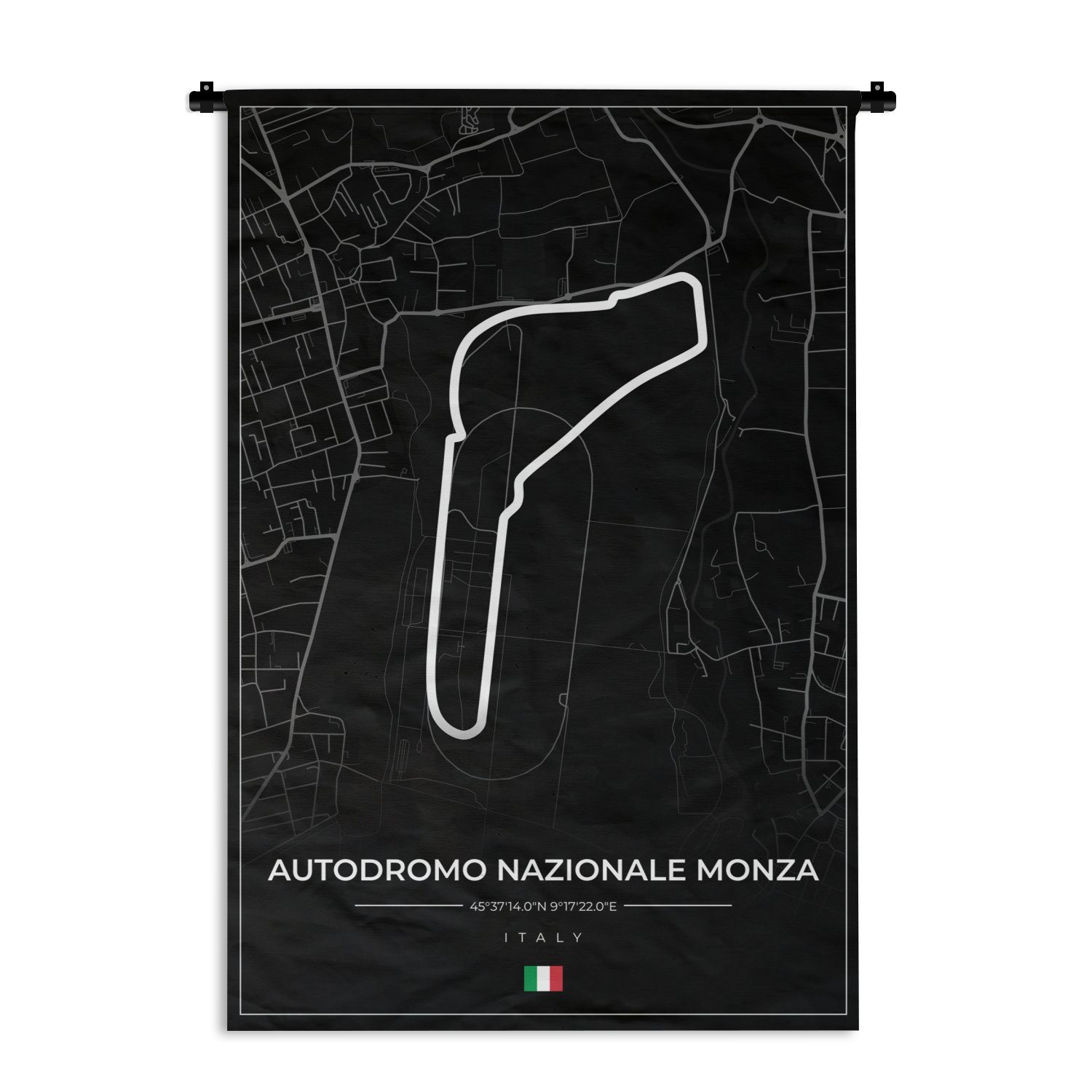 MuchoWow Wanddekoobjekt Rennsport - F1 - Rennstrecke - Italien - Autodromo Nazionale Monza -, Wanddeko für Wohnzimmer, Schlafzimmer, Kleid, Wandbehang, Kinderzimmer