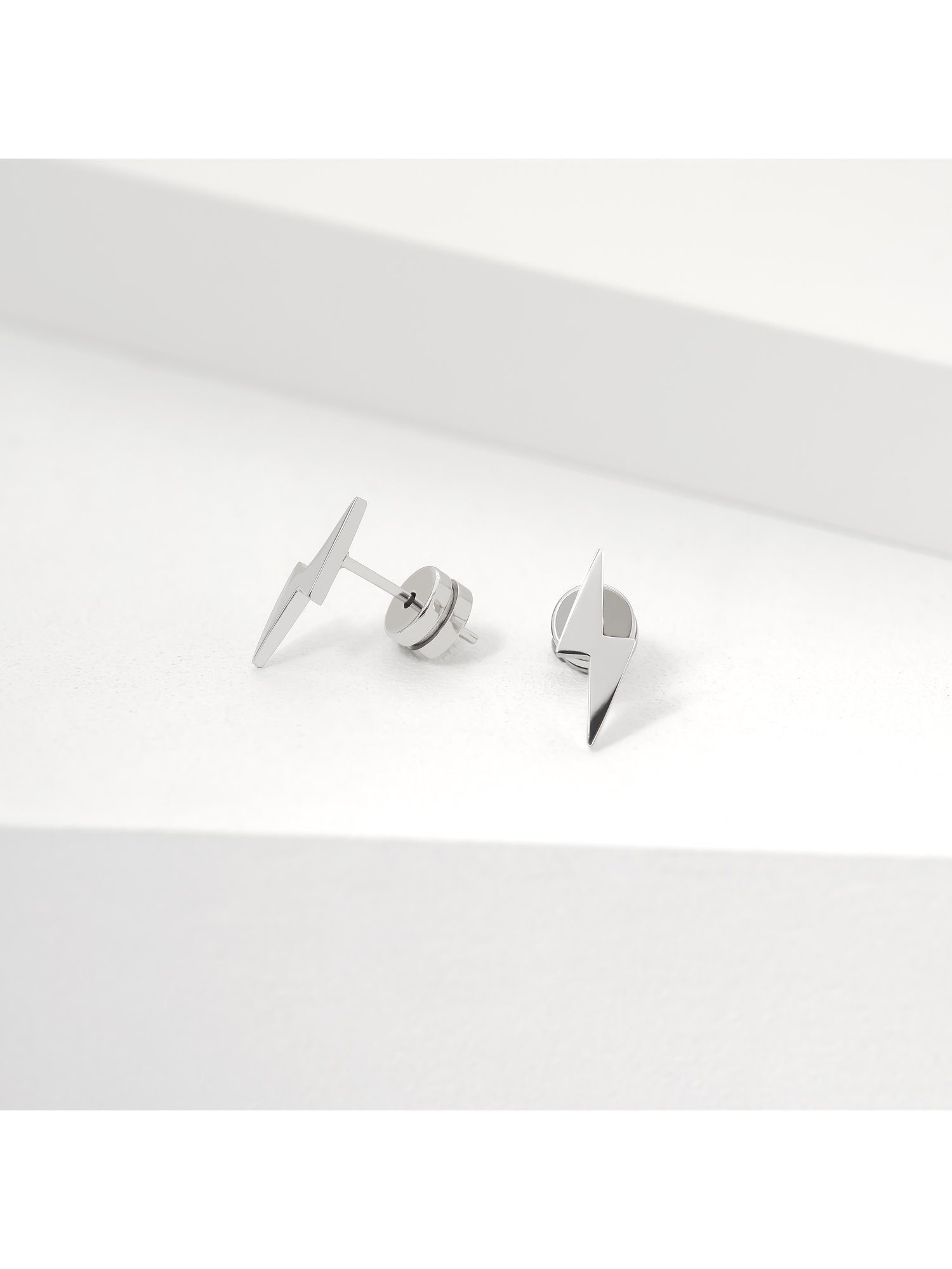 FAVS Paar Ohrstecker FAVS Herren-Ohrstecker Edelstahl Blitz