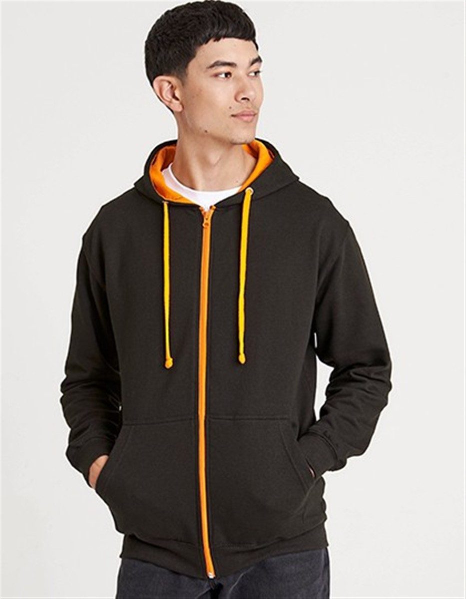 Just Hoods Kapuzensweatjacke Varsity Zoodie Kapuzenpulli mit Reisverschluss
