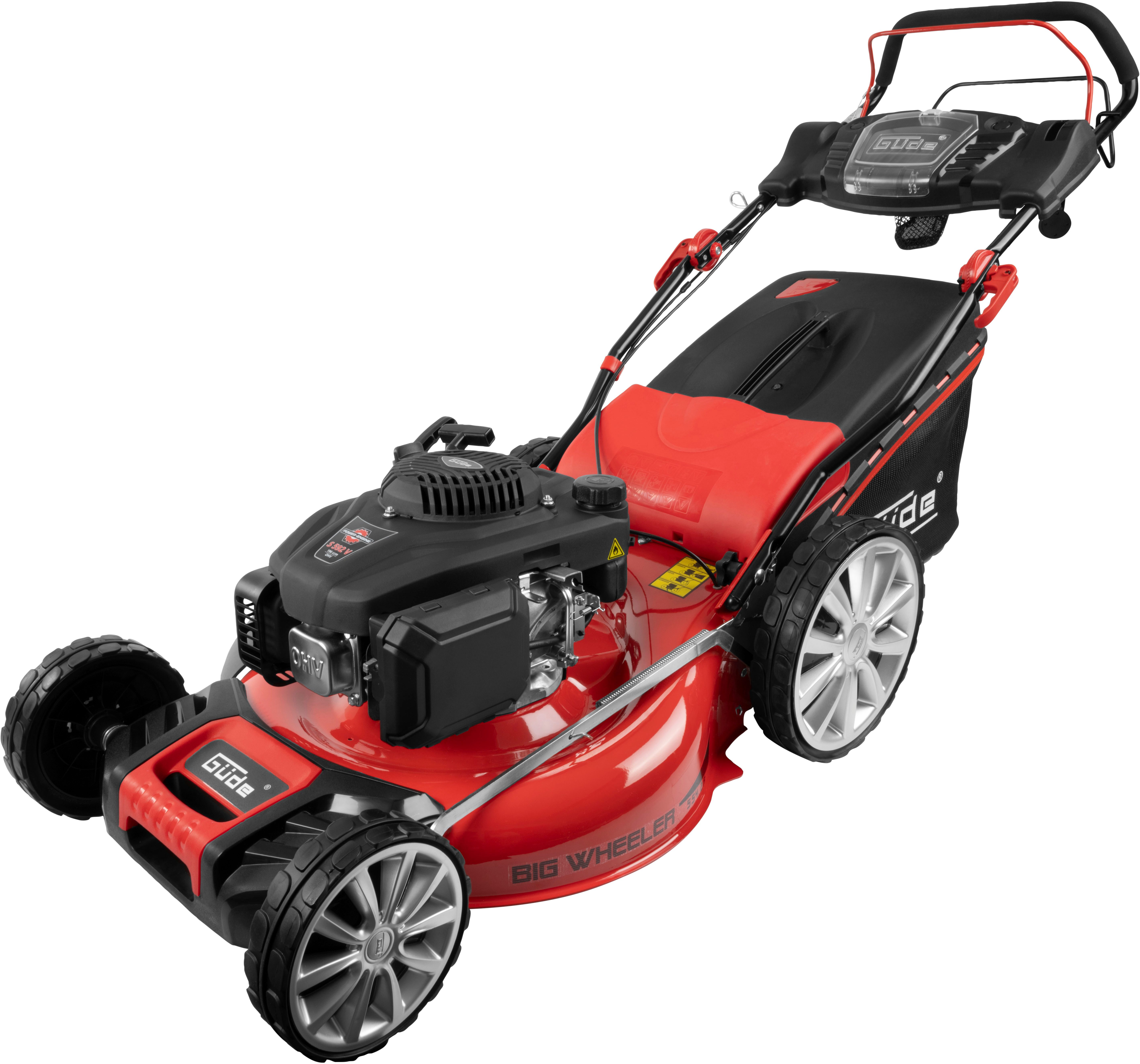 Güde Benzinrasenmäher BIG WHEELER 554.3 R, 55 cm Schnittbreite, 3 Funktionen: Mähen, Sammeln und Mulchen