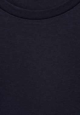 STREET ONE T-Shirt - Basic Shirt kurzarm - T-Shirt mit Rundhals - Kurzarm Shirt einfarbig
