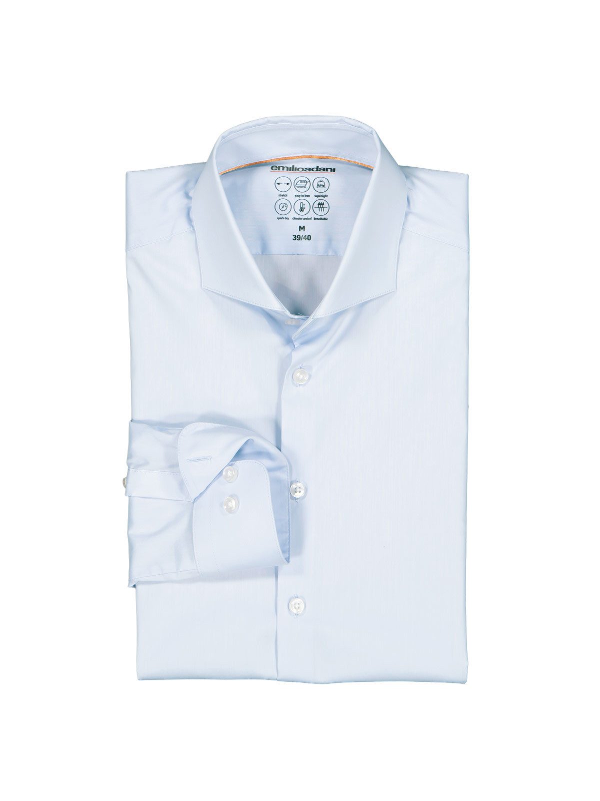 emilio adani Businesshemd Herren Hemd langarm "My Favorite" S SD, Hellblau