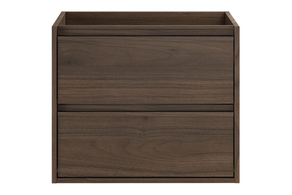 einfachgutemoebel Waschtisch-Set Waschplatz VANDA VILLA 60cm Schubfach, ohne Oberplatte, walnuss, (Badmöbel Set, 1-St., Waschtisch Unterschrank)