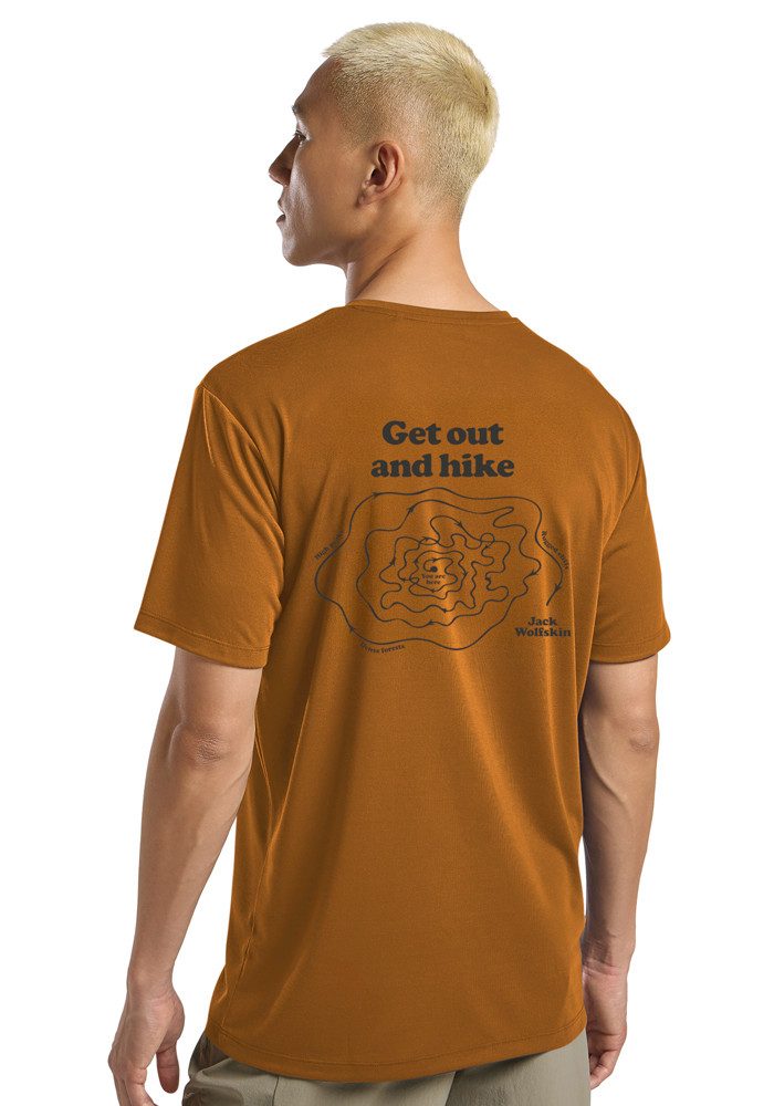 Jack Wolfskin T-Shirt VONNAN GRAPHIC T M – Bild 2 von 5