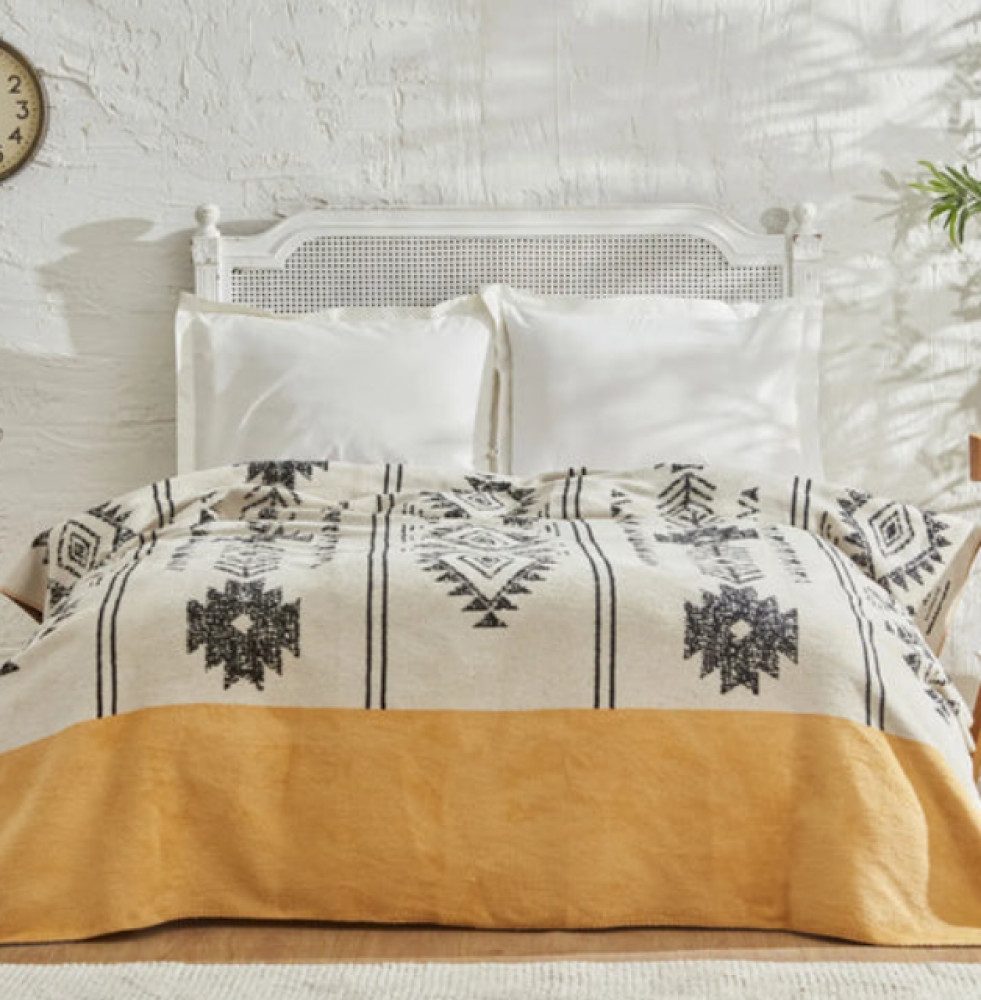 Karaca Tagesdecke Karaca Home Raya Doppelte Baumwolldecke Tagesdecke Bettde günstig online kaufen