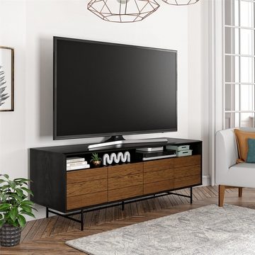 loft24 Lowboard Reznor, Fernsehschrank im modernen Industrie-Design, 4 Türen, Breite 157,5 cm