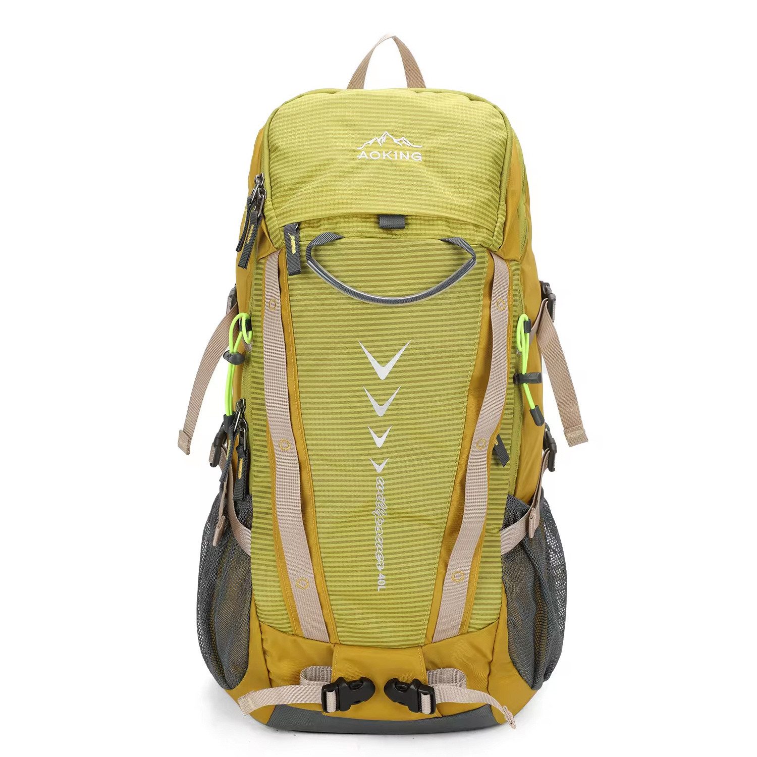 SHG Trekkingrucksack ⌂ Tourenrucksack Alpinrucksack Wanderrucksack Bergsteigerrucksack (Farbe: Yellow, Hochtourenrucksack Freizeitrucksack), Rucksack Sportrucksack Reiserucksack Kletterrucksack