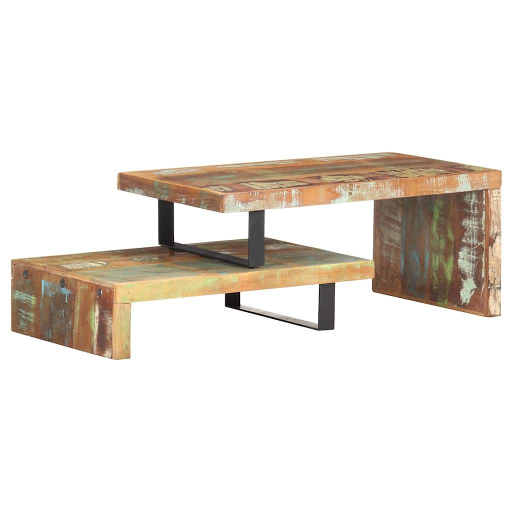 vidaXL Couchtisch 2-tlg. Couchtisch-Set Recyceltes Massivholz (1-St)