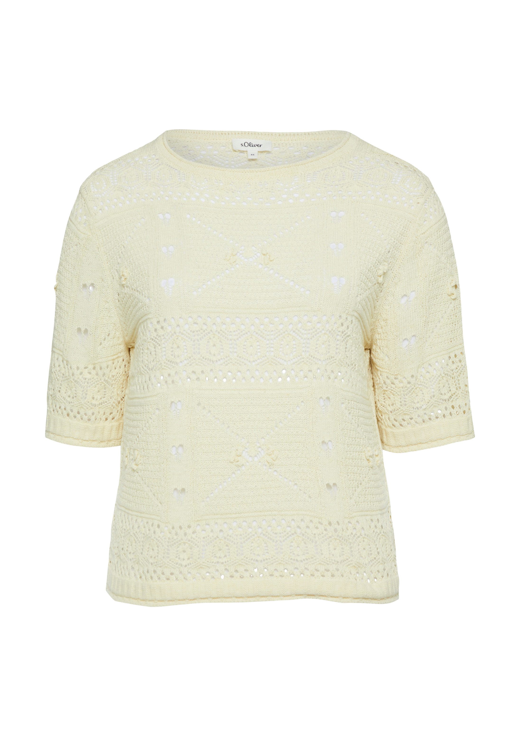 Kurzarmpullover Strickpullover