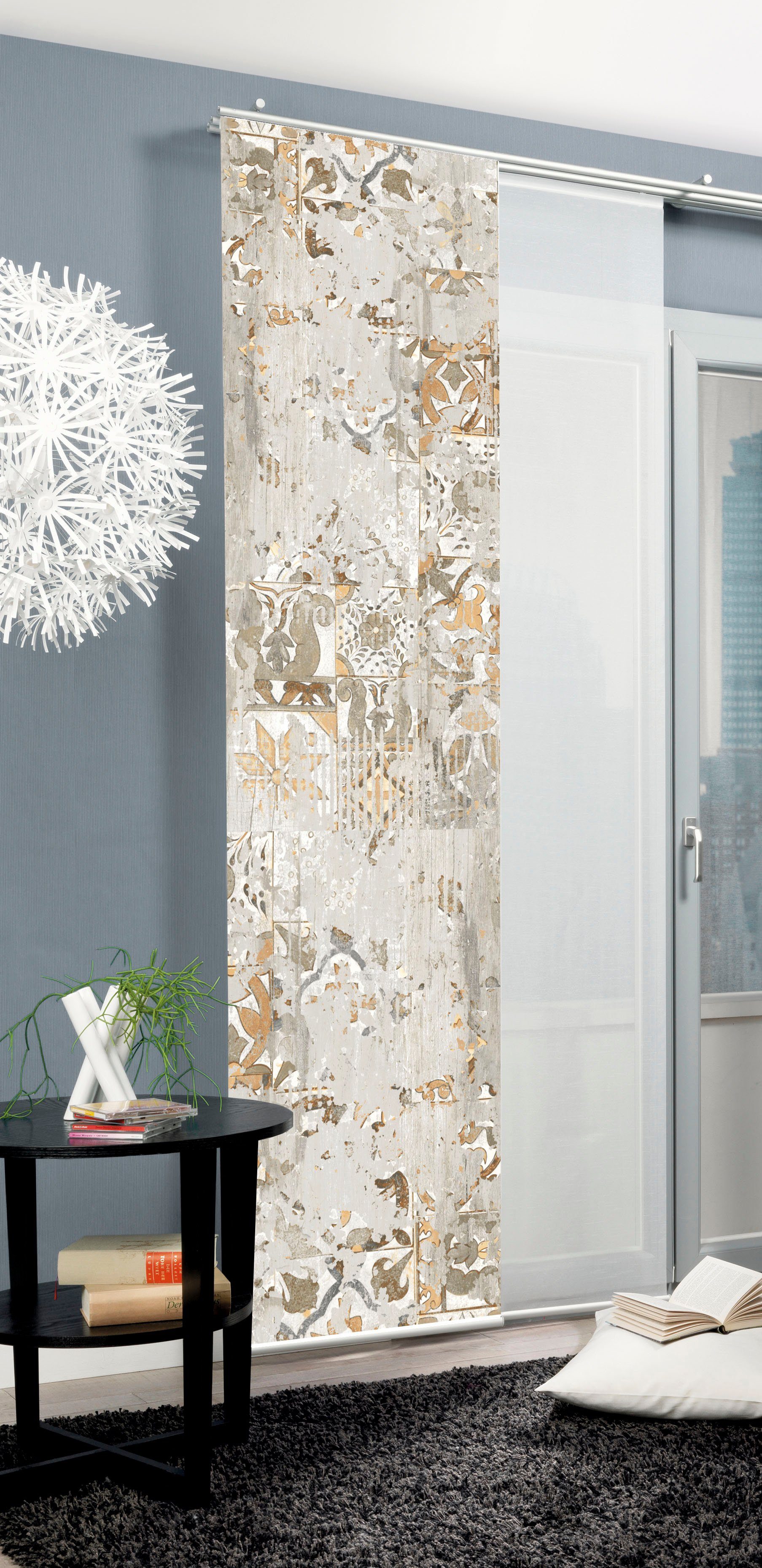 HOME WOHNIDEEN Schiebegardine HOLNY (1 St), Paneelwagen, blickdicht, Schieb günstig online kaufen