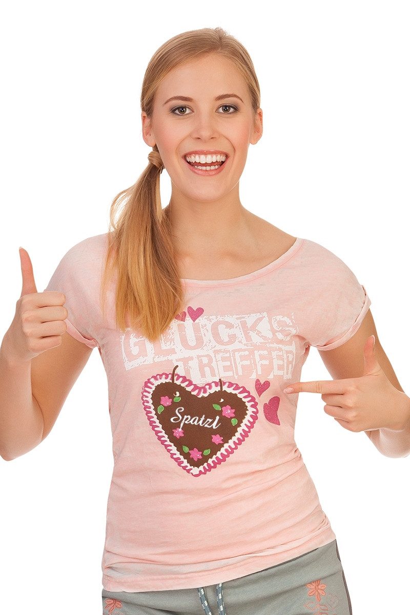 Hangowear Trachtenshirt Trachtenshirt Damen - ROMY - rosa