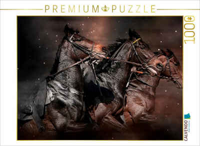 CALVENDO Puzzle CALVENDO Puzzle Eleganz und Schönheit - Pferde 1000 Teile Lege-Größe 64 x 48 cm Foto-Puzzle Bild von Peter Roder, 1000 Puzzleteile