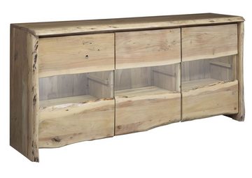 Massivmoebel24 Sideboard Sideboard Akazie 191x45x96 natur lackiert PURE ACACIA #708