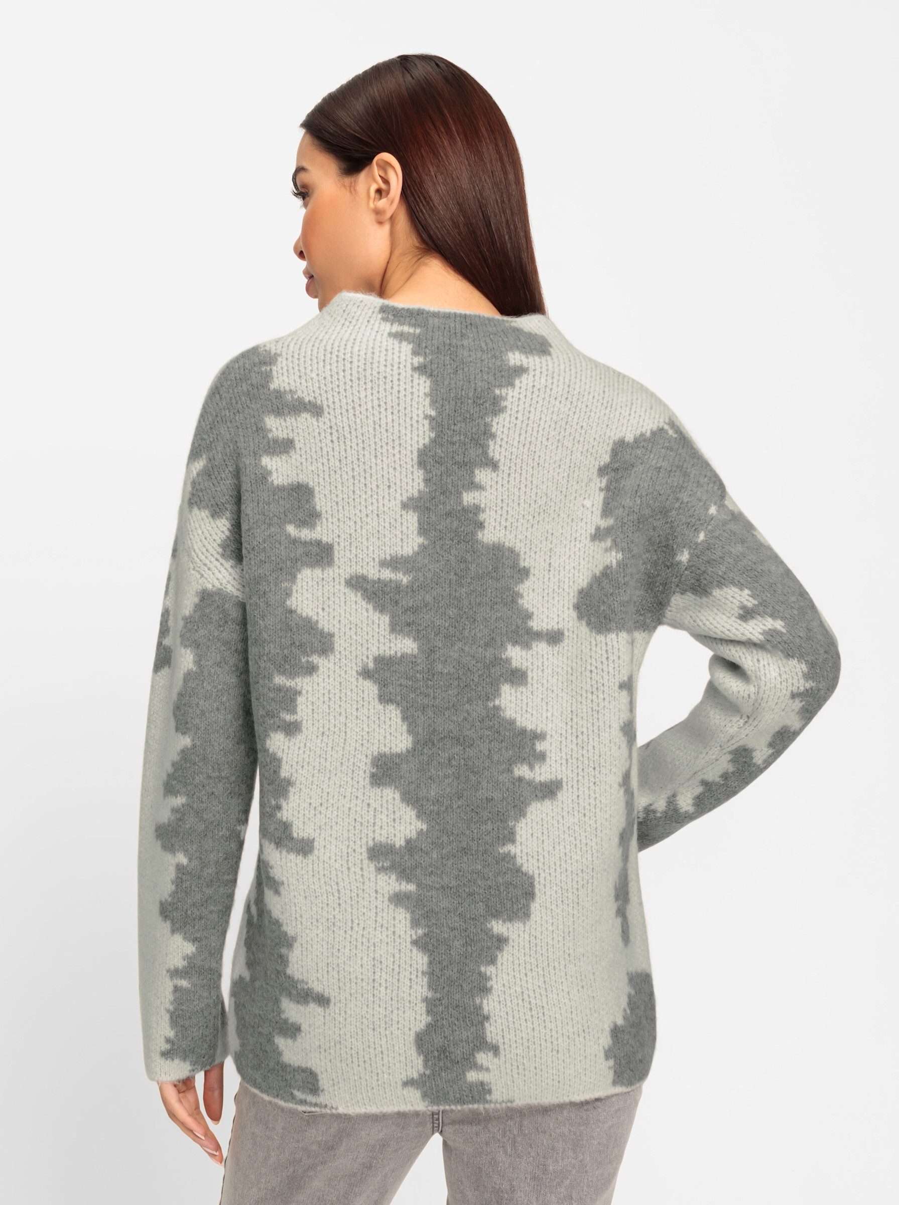 heine Strickpullover Jacquard-Pullover Langarm