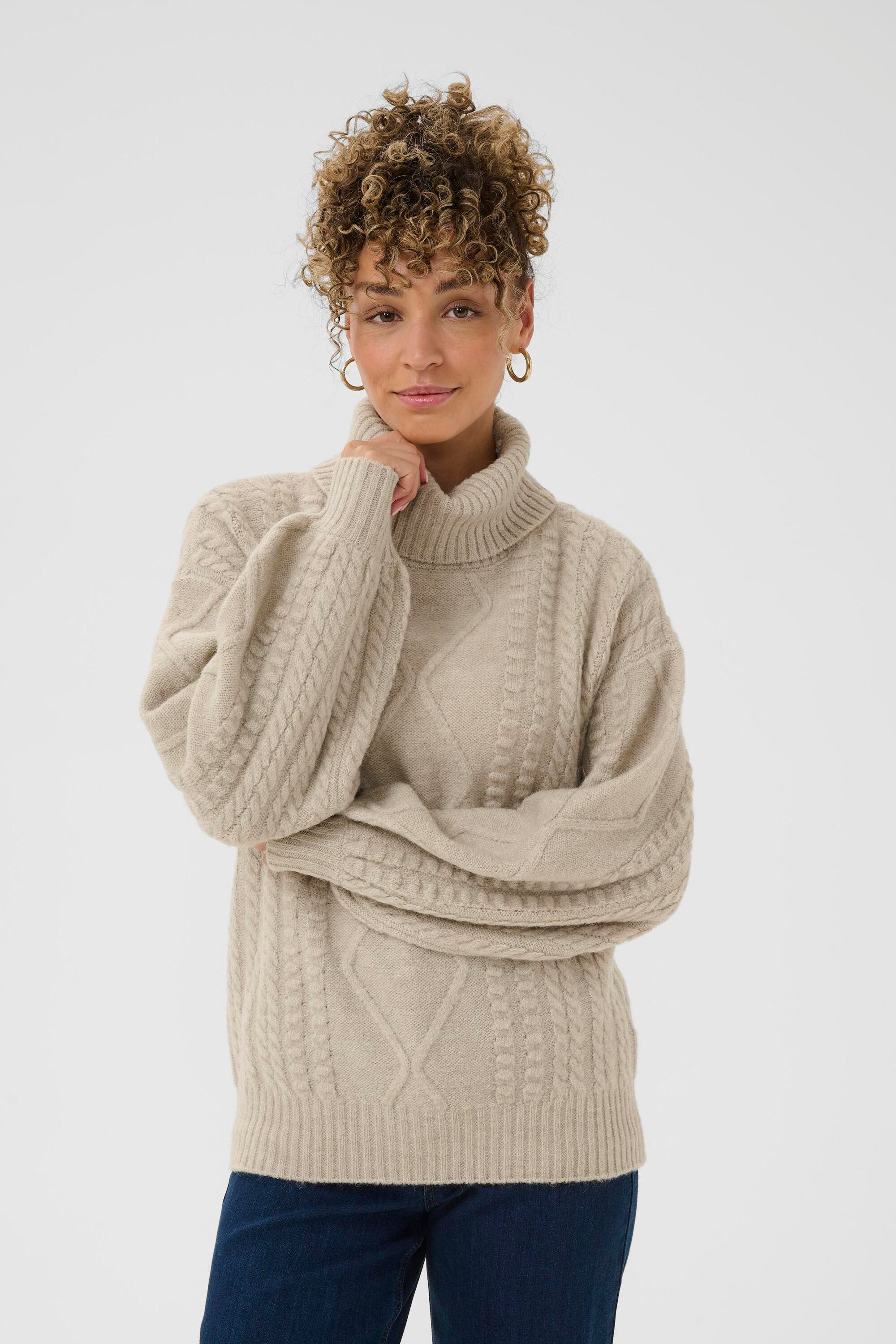 Cream Strickpullover Strickpullover CRPumpkin