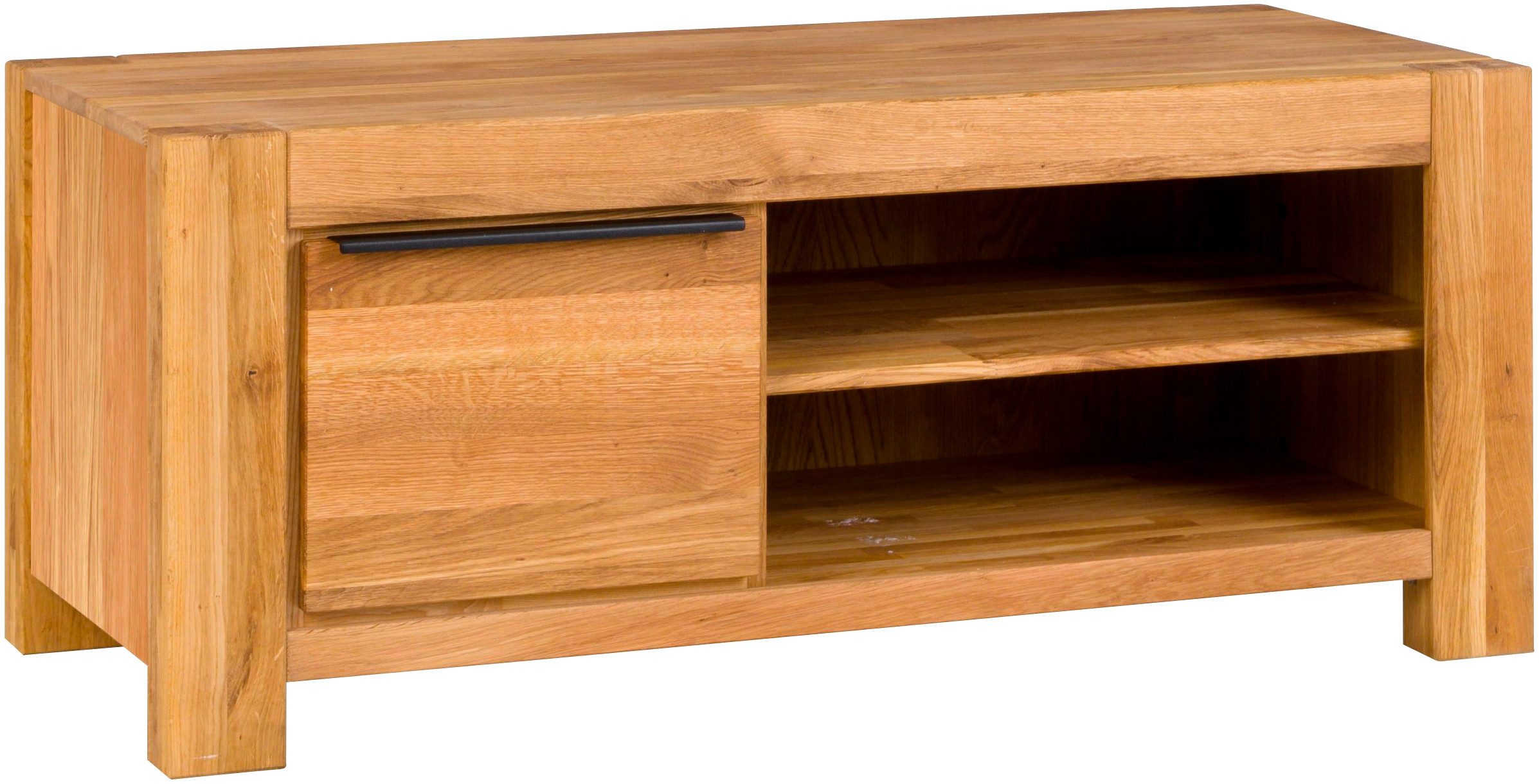 Home affaire Lowboard, 2 offene Fächer, 2 Holztüren inkl. Dämpfer, teilmassiv