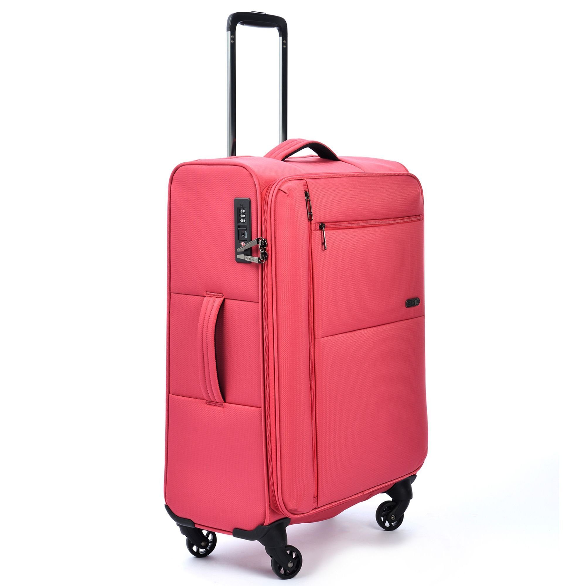 2.0, berrypink Nano Rollen, tlg), (3-teilig, EPIC 4 Trolleyset Polyester 3