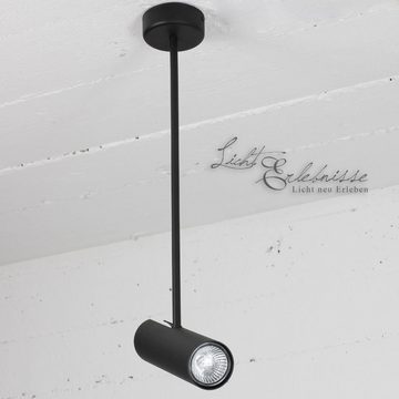 Licht-Erlebnisse Deckenleuchte EYE, ohne Leuchtmittel, Deckenleuchte Schwarz modern schwenkbar Flur Schlafzimmer Lampe