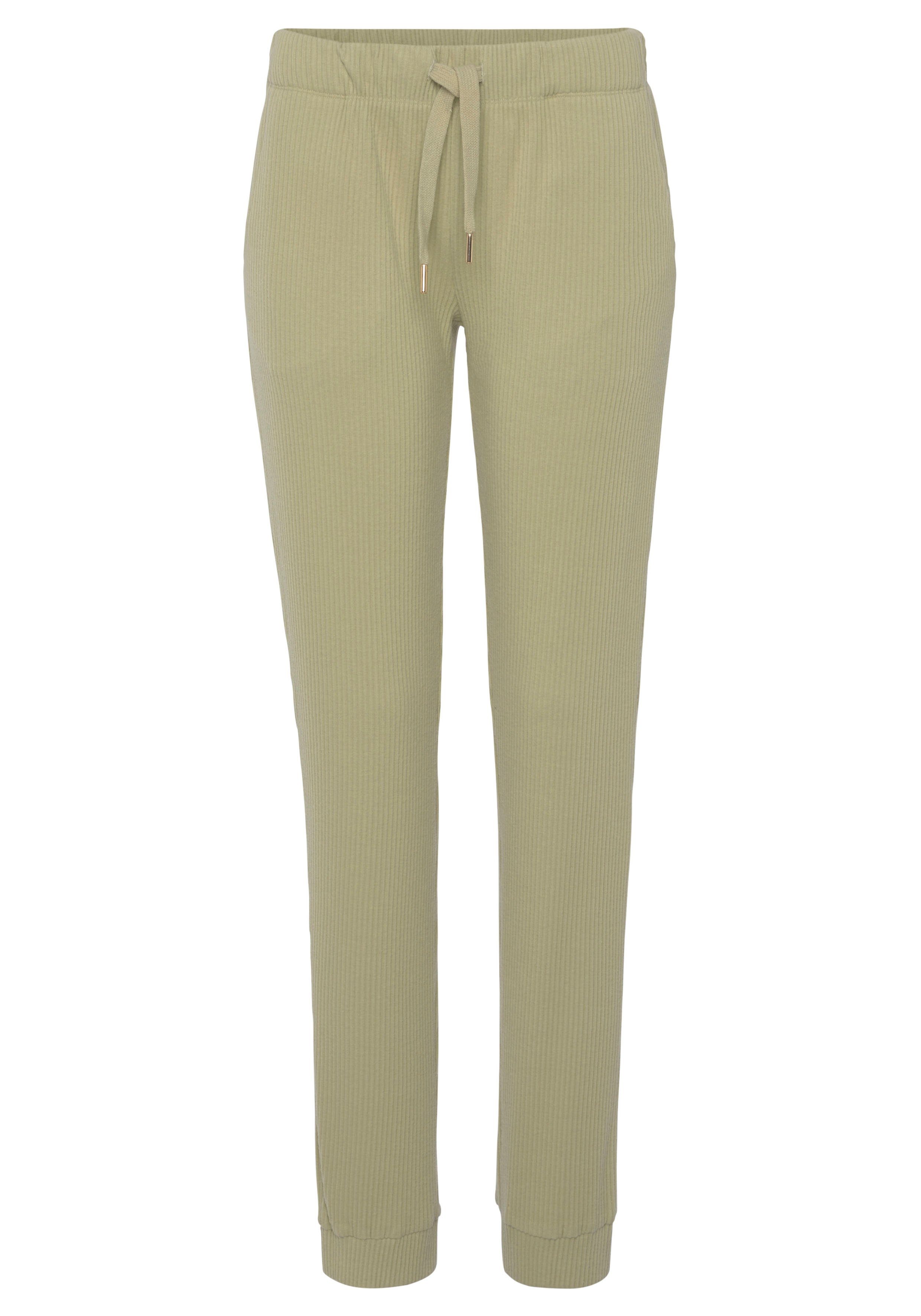 s.Oliver Relaxhose Sweathose aus Ripp-Qualität mit Einrifftaschen, Loungewear – Bild 2 von 5