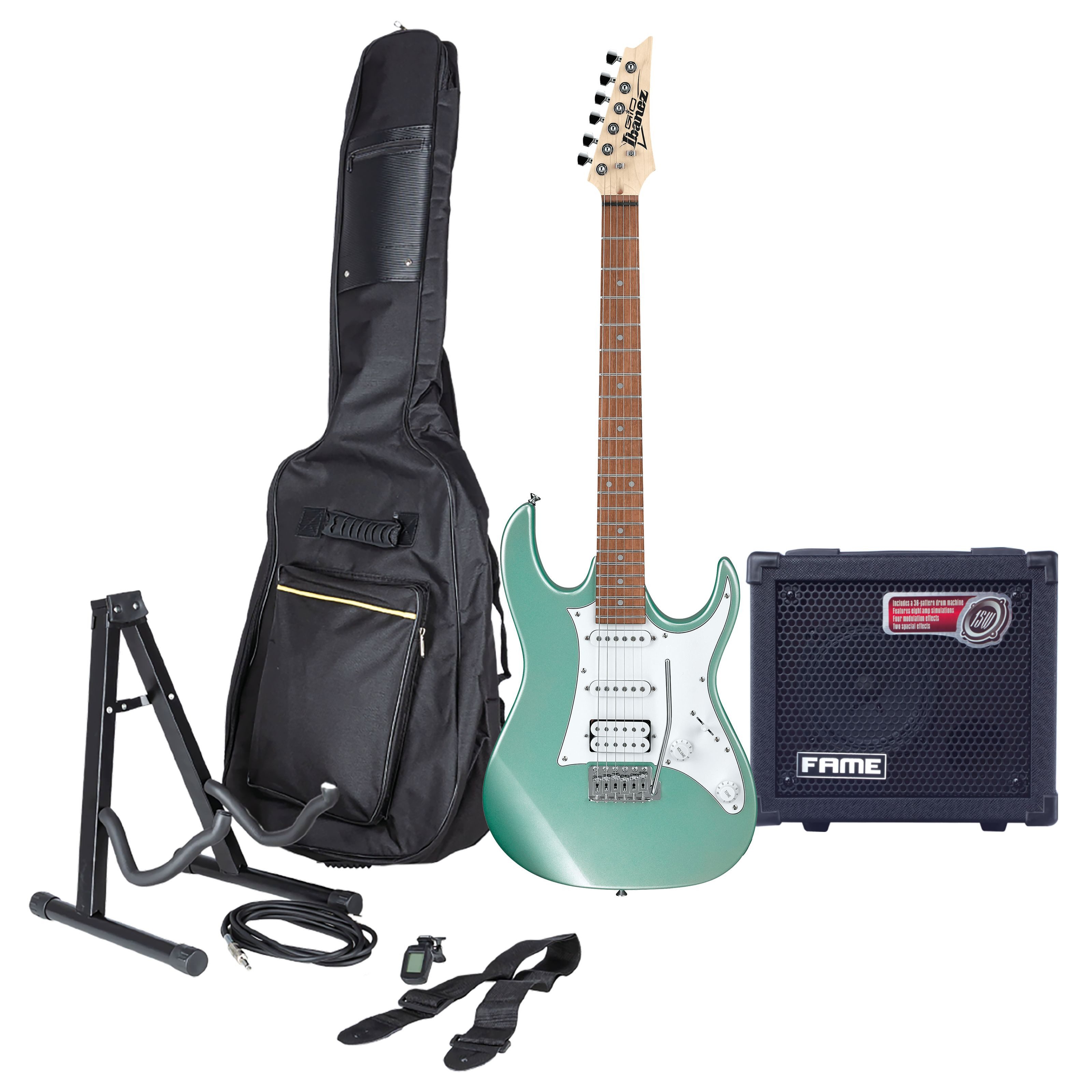 Ibanez E-Gitarre, E-Gitarren, E-Gitarren-Sets, GRX40-MGN + DC 15 - E-Gitarren Anfänger Set