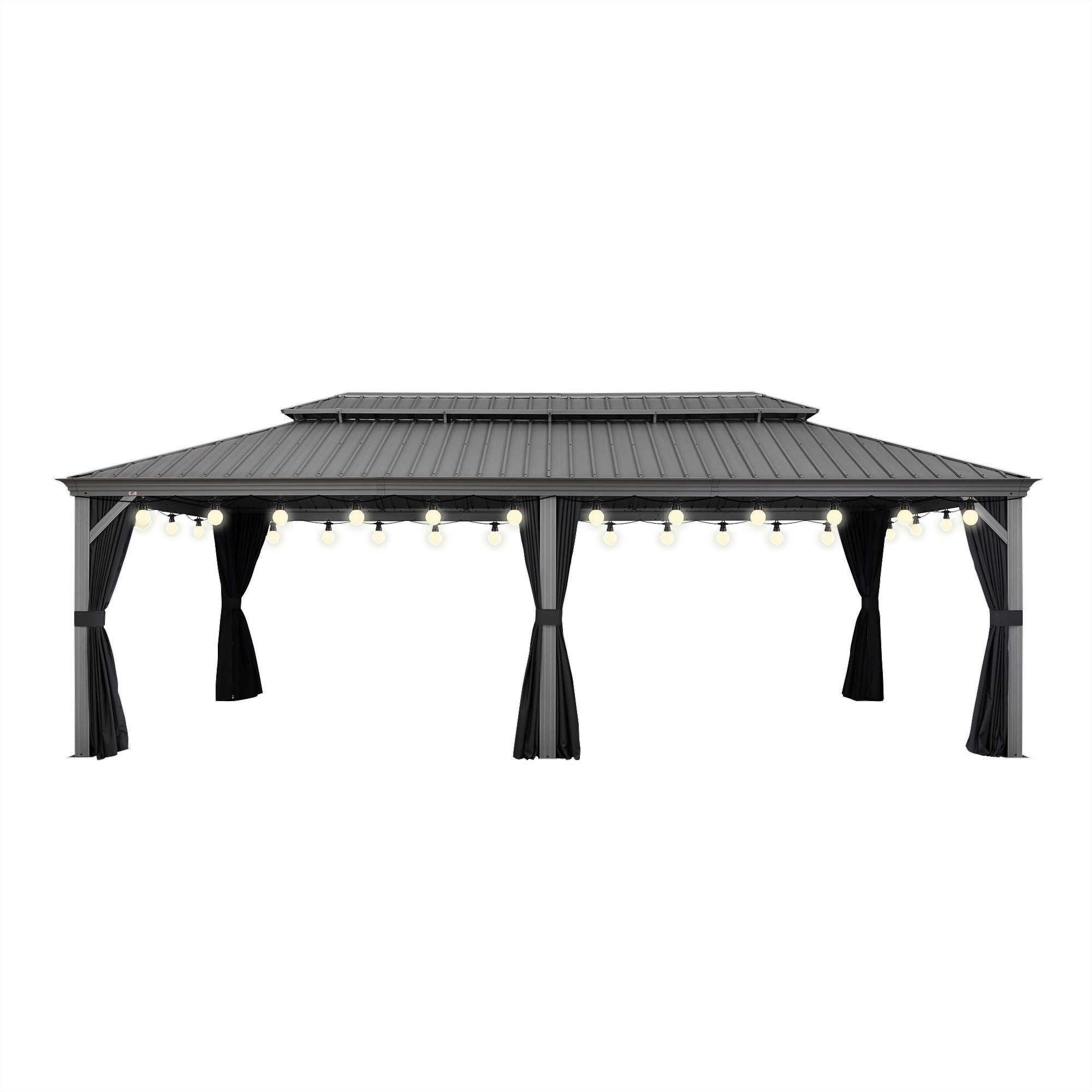 PURPLE LEAF Pavillon Hardtop Aluminium Gazebo günstig online kaufen