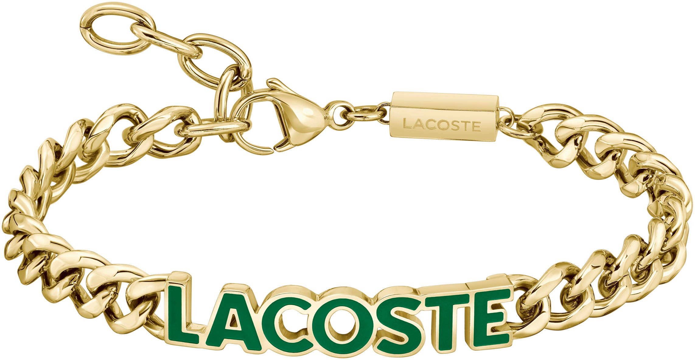 Lacoste Panzerarmband SCRIPT, teilweise mit Emaille