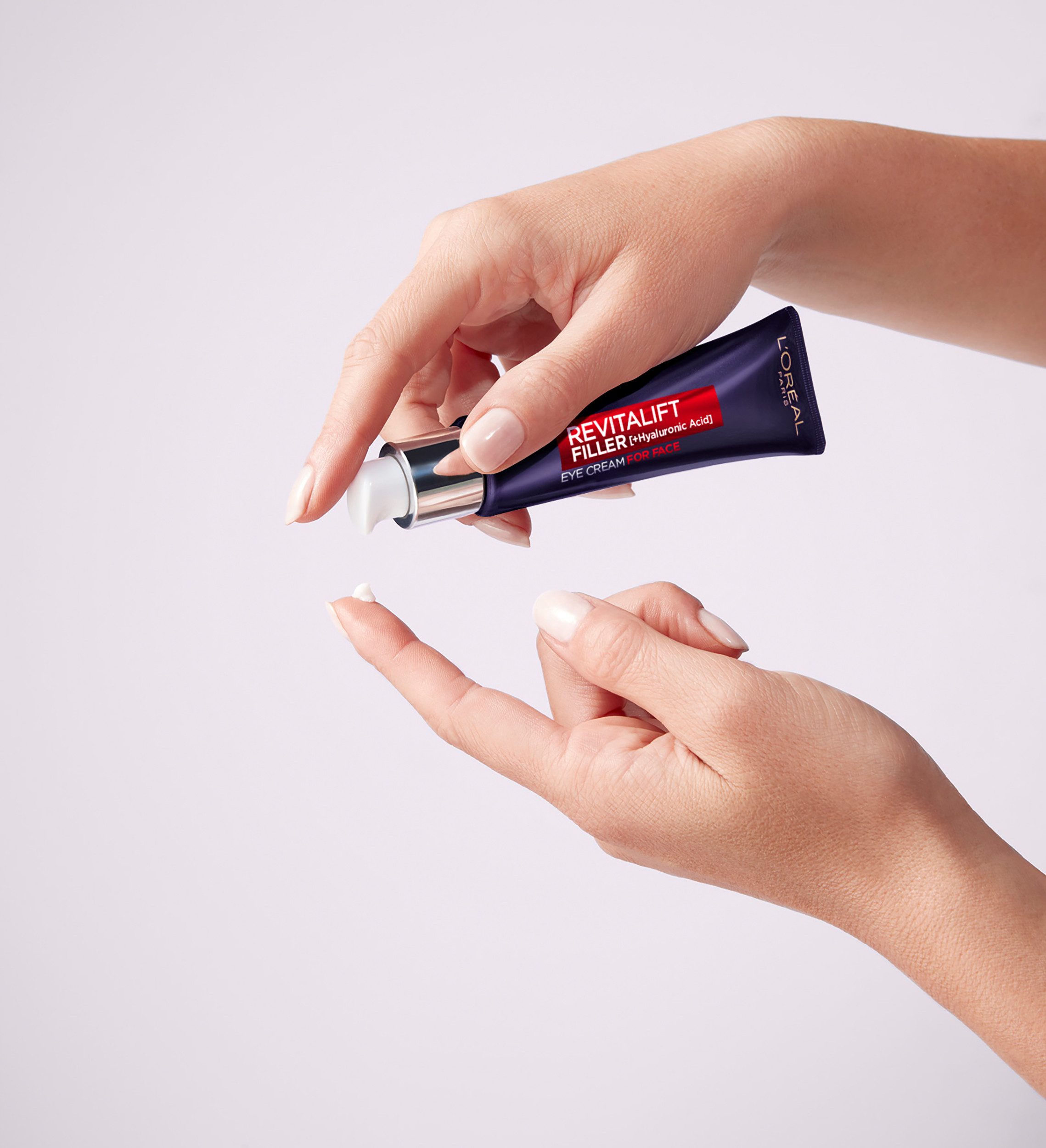 L'ORÉAL PARIS Gesichtspflege REVITALIFT FILLER AUGENCREME FÜR DAS GESICHT, mit Hyaluronsäure, glättet die Haut, feuchtigkeitsspendend