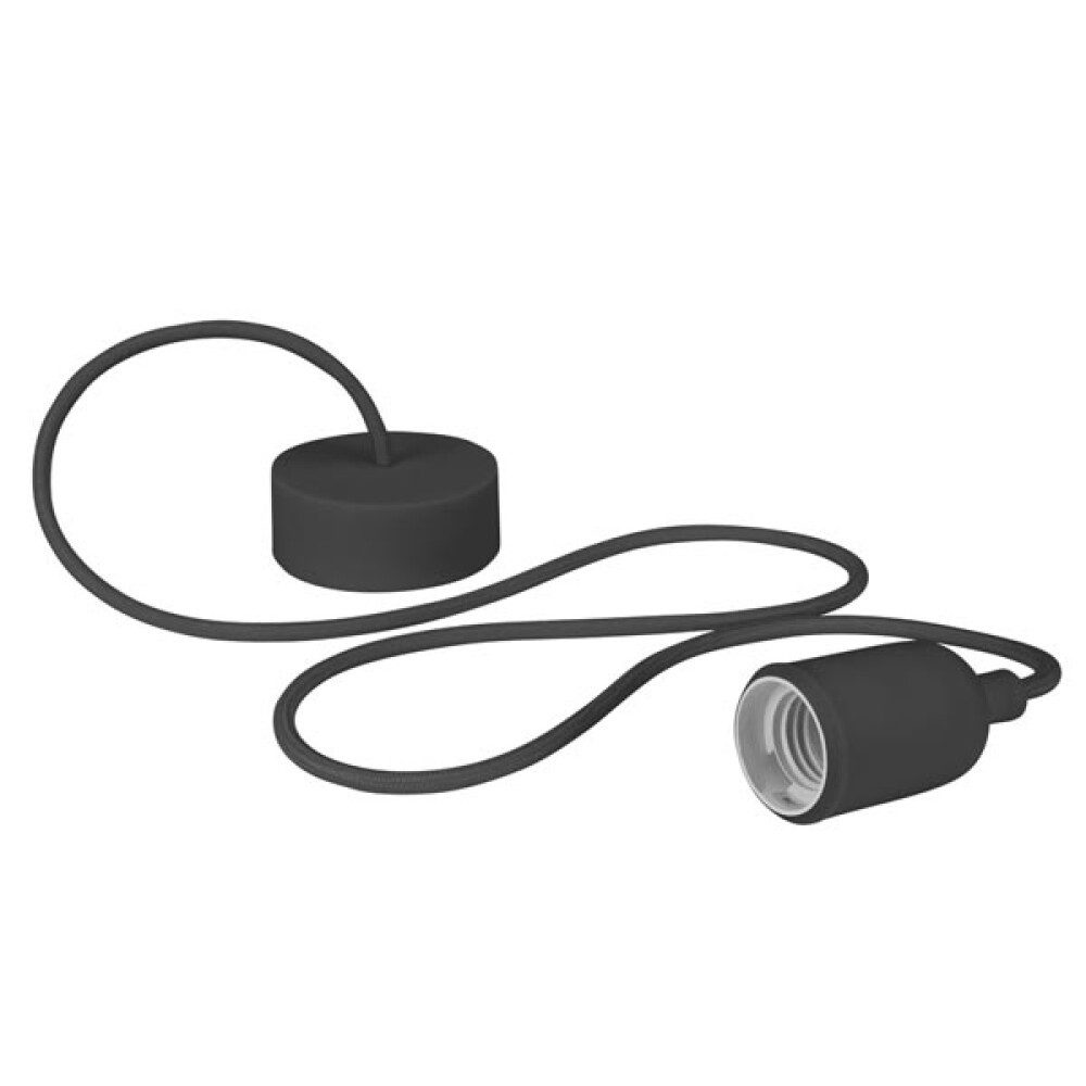 Velleman Pendelleuchte Vellight Pendelleuchte mit Textilkabel, Silikongummi, 100 cm, längenve