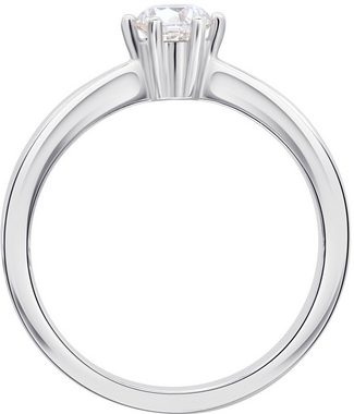 ONE ELEMENT Diamantring 0.1 ct Diamant Brillant Ring aus 585 Weißgold, Damen Gold Schmuck