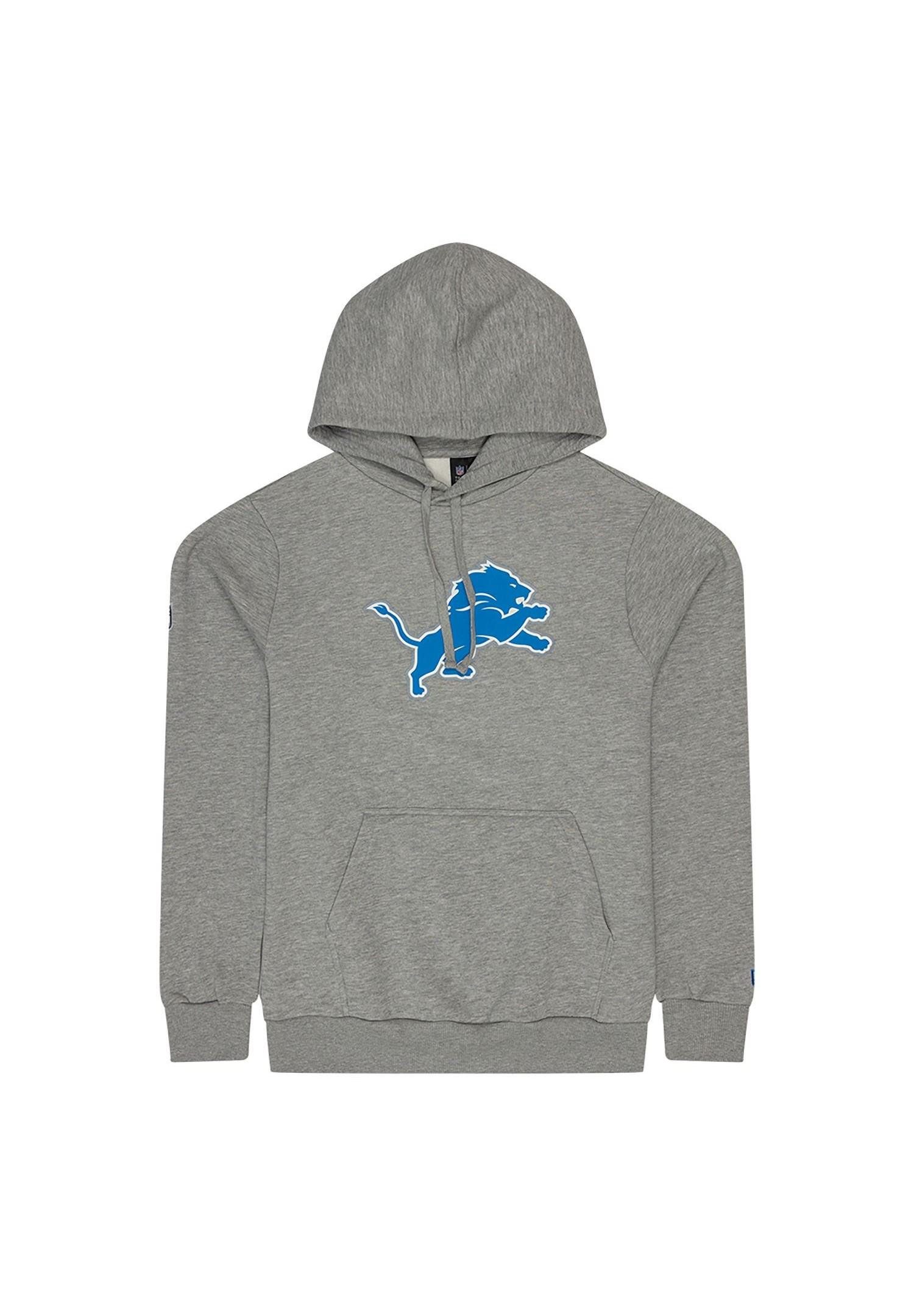 New Era Hoodie Detroit Lions NFL Team Logo Hoody Grau Kapuzenpullover New Era (1-tlg)